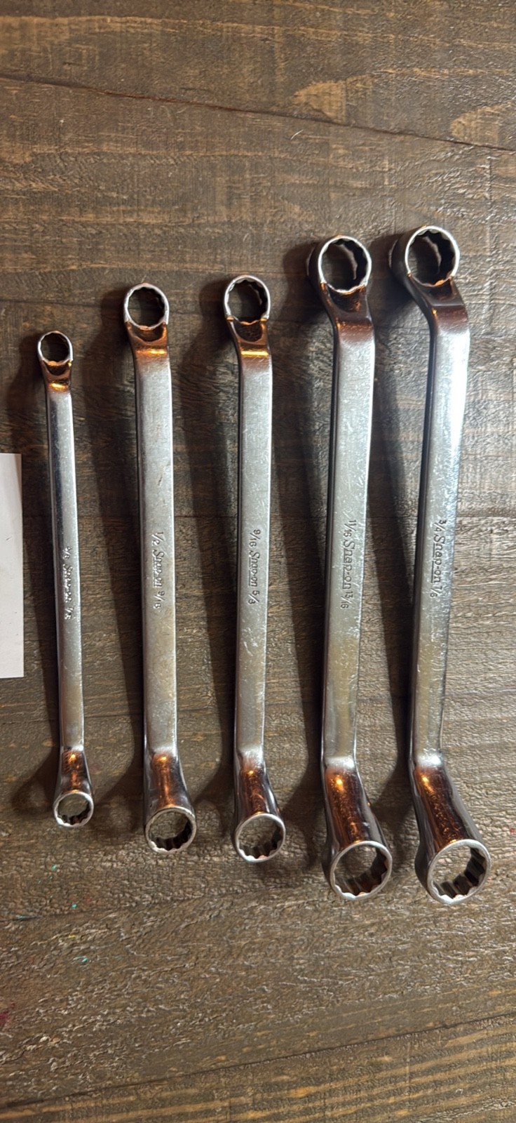 Snap on XO double box off set wrench set no owner markings
