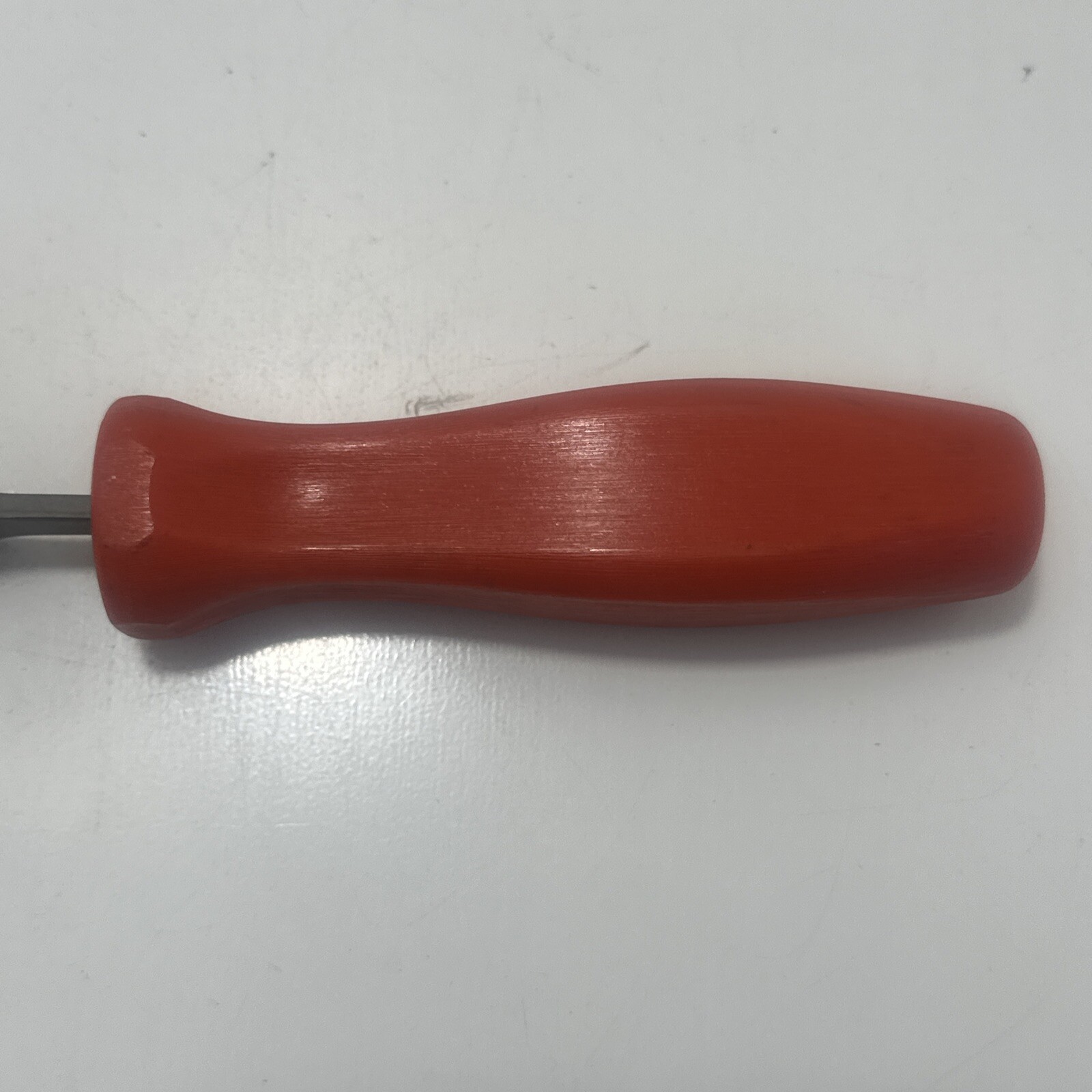 Snap On HF-616 Red Screw in Hard Handle Hand File Smooth USA EUC