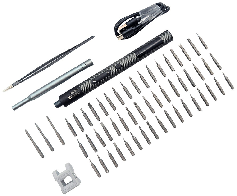 59 in 1 Precision Electric Screwdriver Set, Cordless Repair Tool Set with Ass…