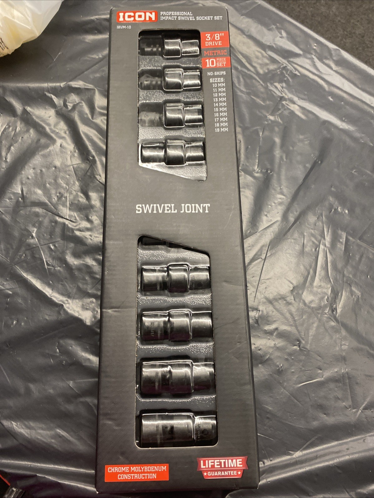 Icon Professional Impact Swivel Metric Socket Set 3/8in. Drive | I2UM-10 | 59747