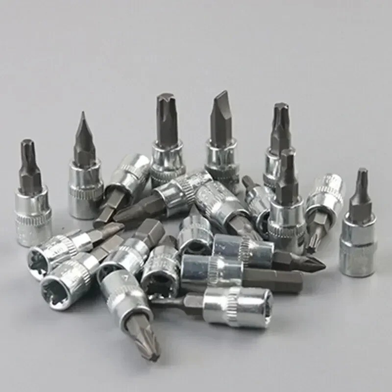 46pcs Car Repair Tool Kit 1/4″ Socket Set Ratchet Torque Wrench Mechanic Tools