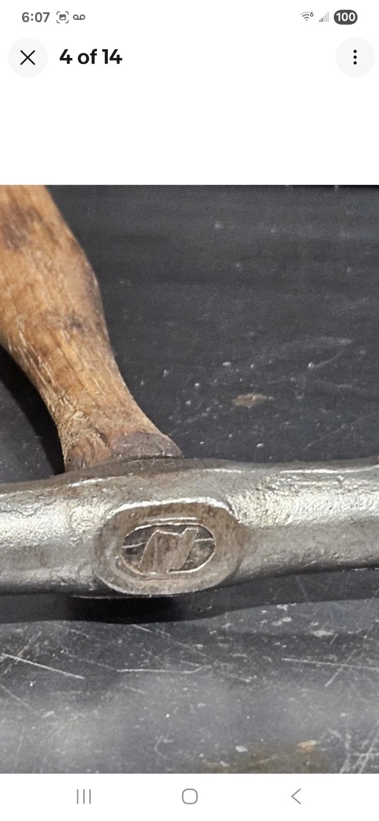 Vintage Pexto Auto Body Hammer Original Handle Made In USA