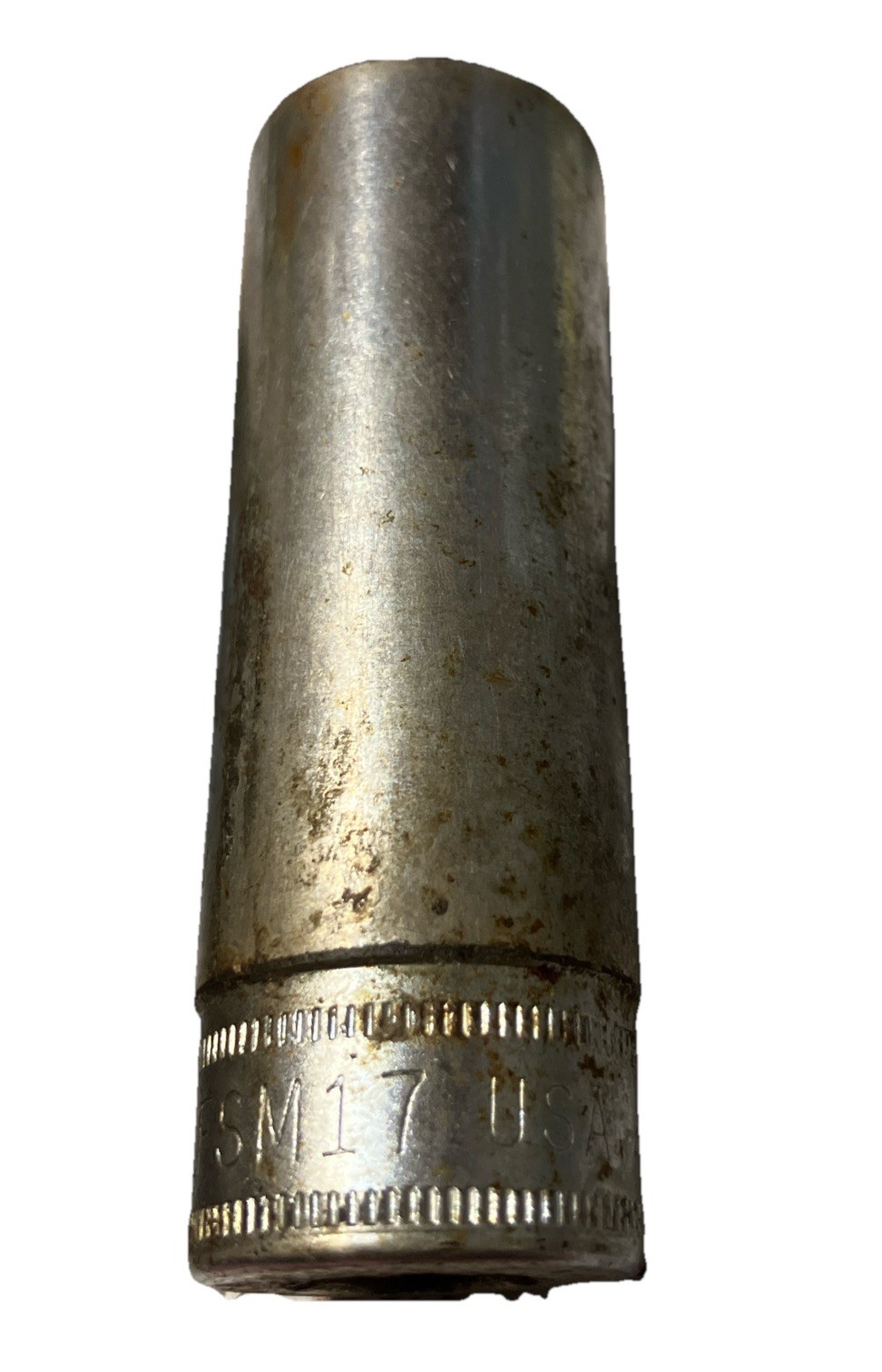 Snap-On Vintage 1983 17mm 3/8″ Drive 6-Point Deep Socket – SFSM17