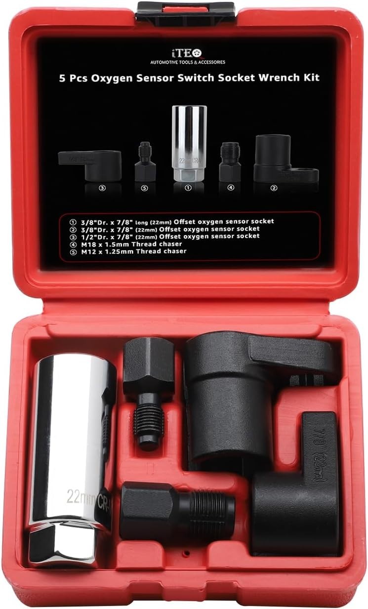 Juego Dados Para Sensor De Oxigeno Extractor Llaves Reparar Roscas 5pz