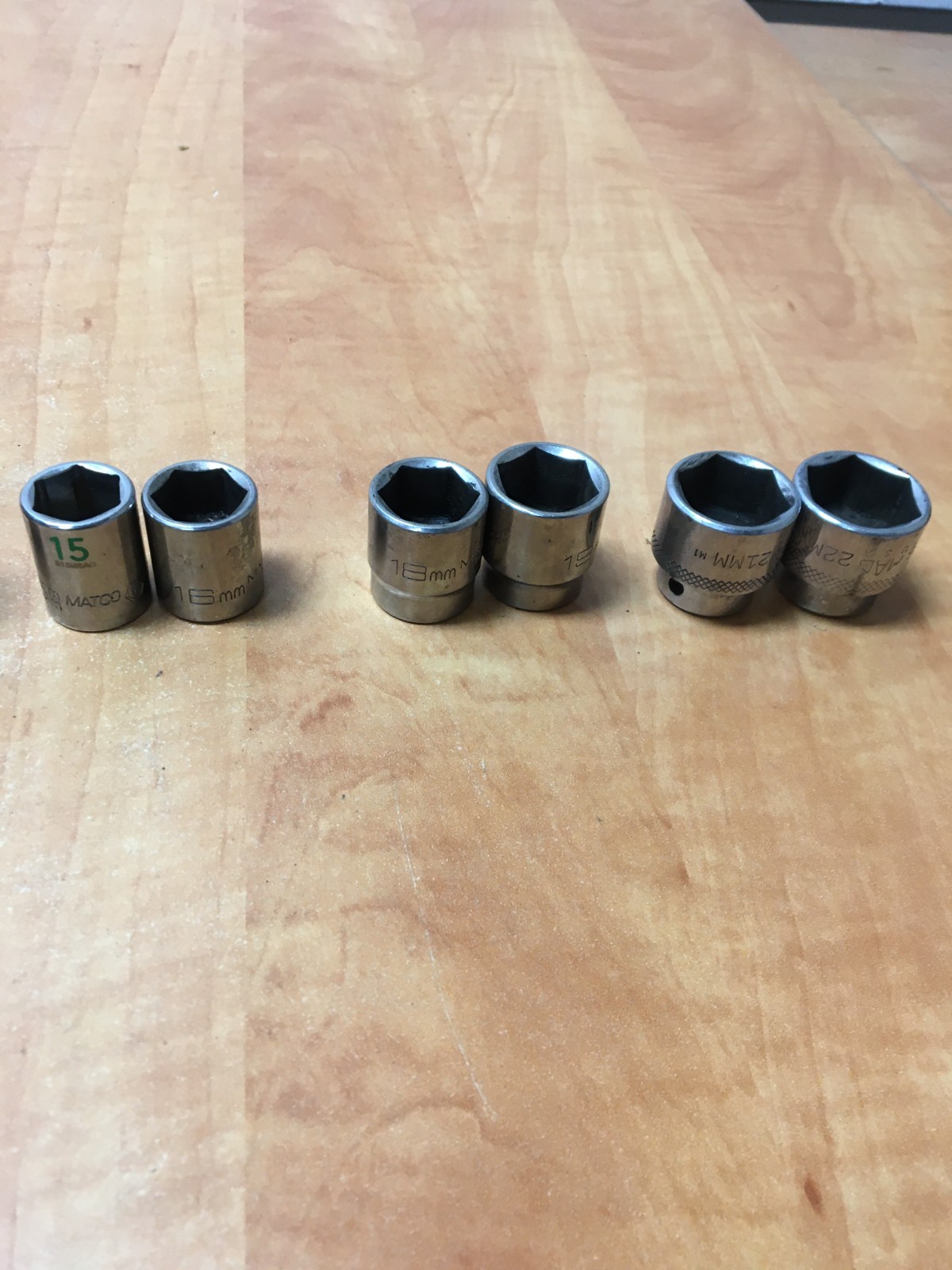 MATCO /MAC Tools 3/8″ Drive Metric 6 Pt 14pc Socket Set 6mm to 22mm