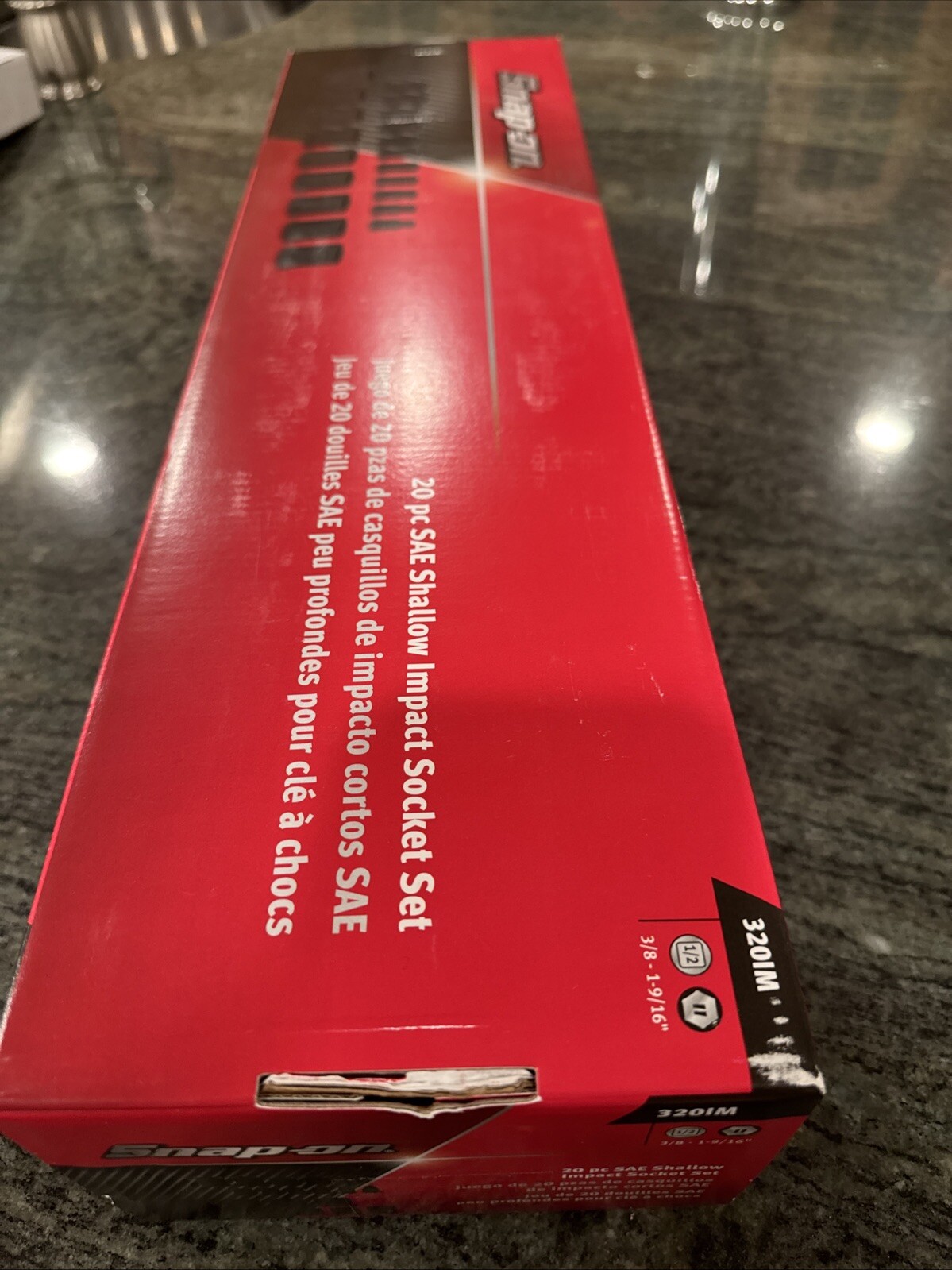 Snap On 320im 20 pc. shallow Impact socket set 3/8-1-9/16” sealed