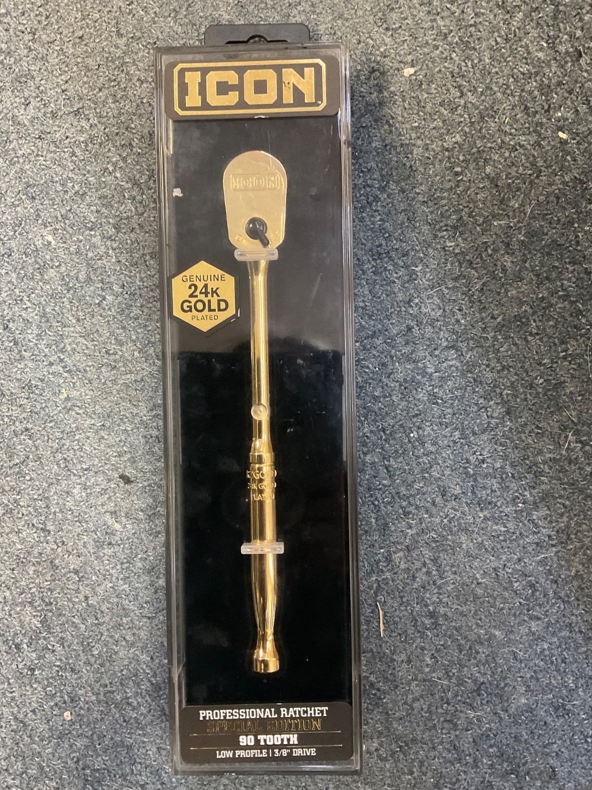 Icon 56907 3/8″ 24K gold plated Professional Ratchet Wrench Special Edition