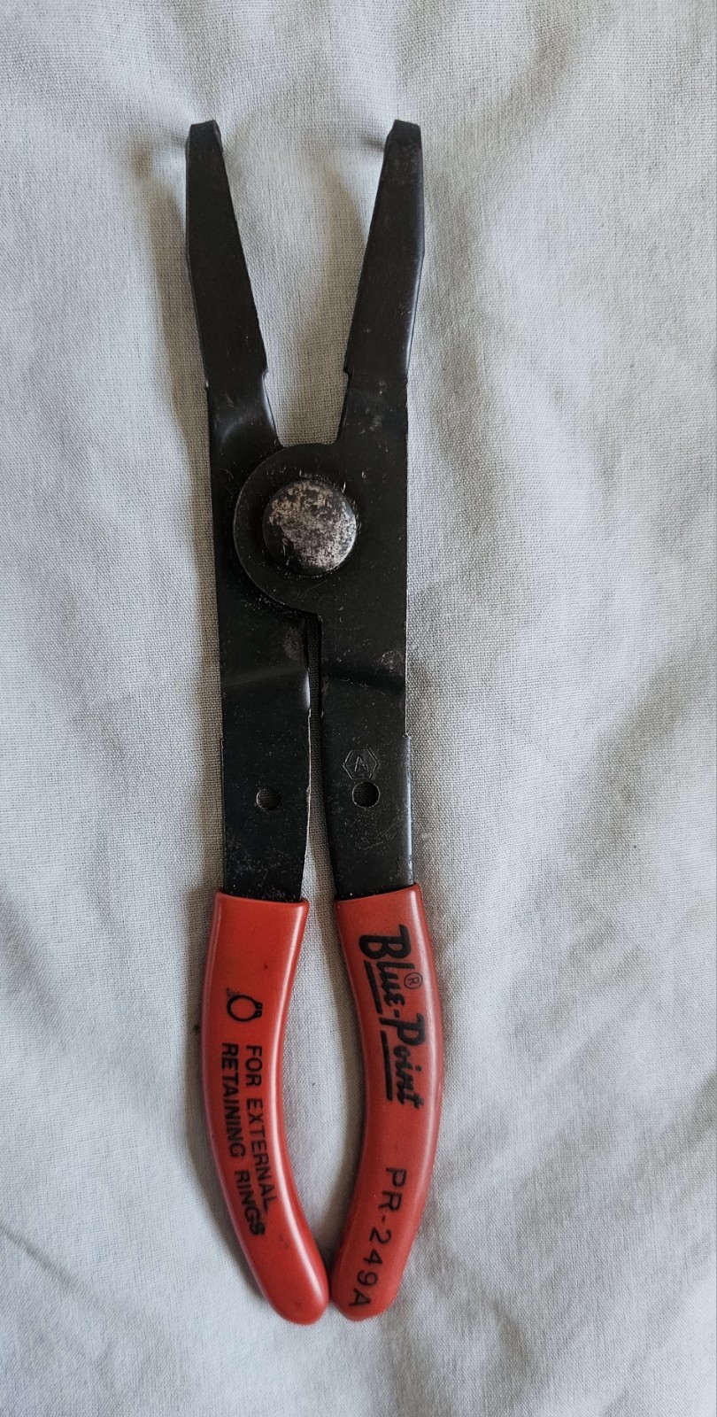 Vintage BLUE POINT PR-249A Snap Retaining Ring 90° Bent Nose Ext Pliers USA