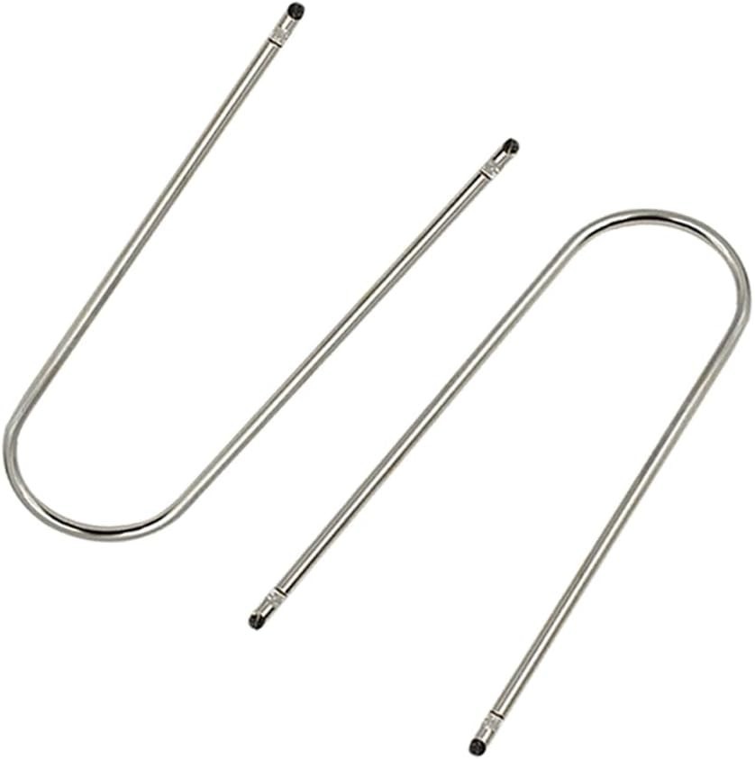 2PCS U-Shaped Stainless Steel Car Radio Removal Tool Kit for Easy Disassembly