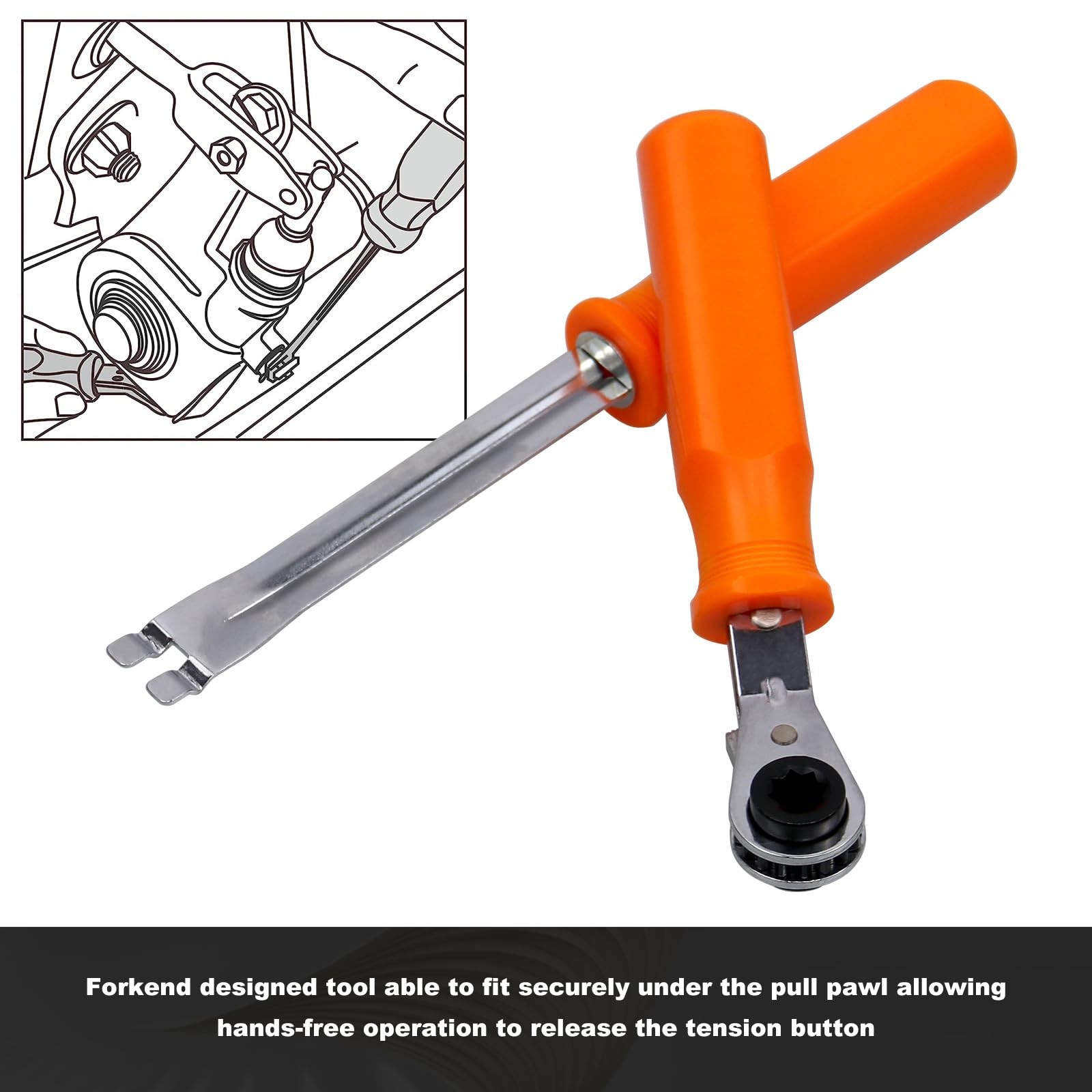 2Piece Automatic Slack Adjuster Release Tool Set for Air Brake System Adjustm…