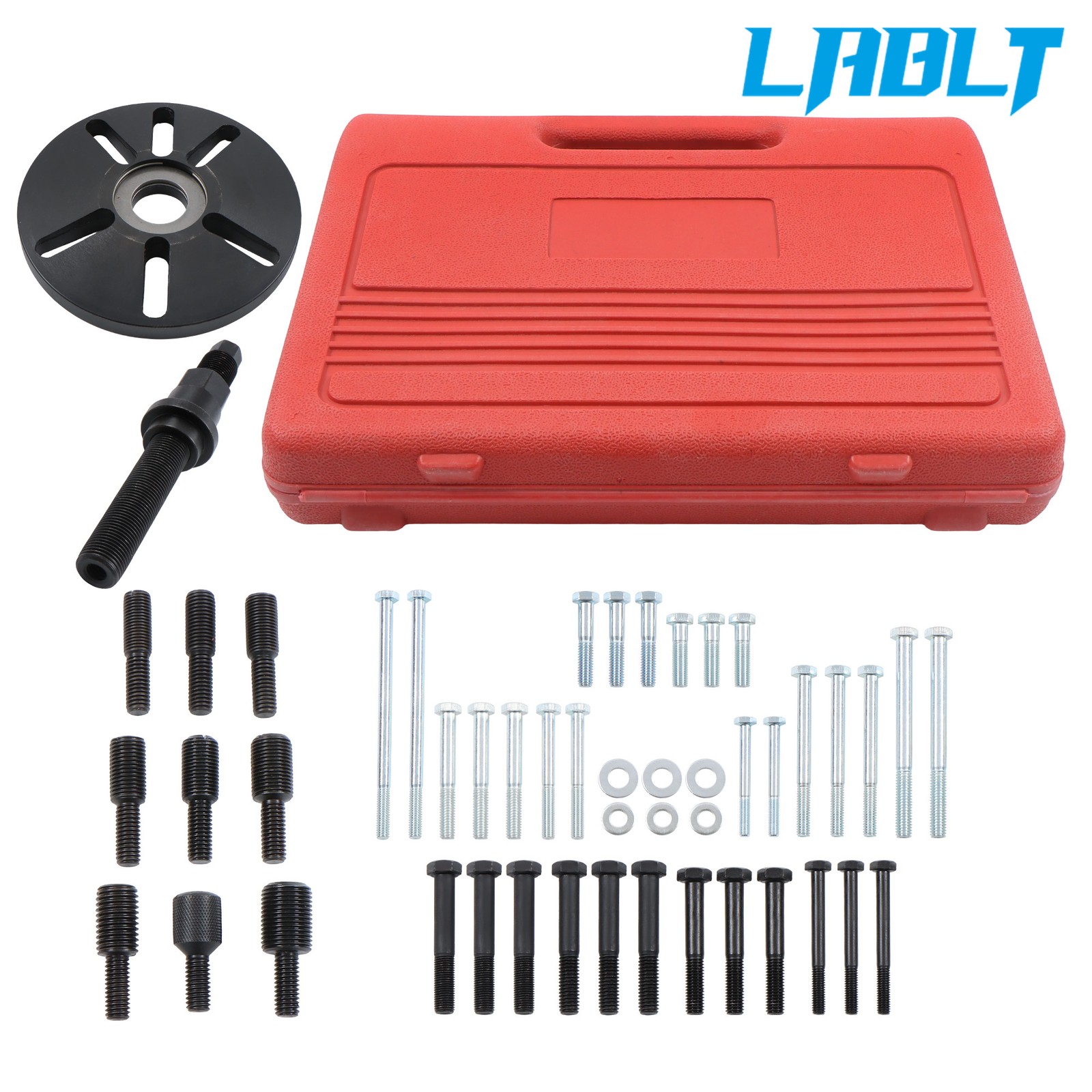 Harmonic Balancer Puller Installer Set, Crankshaft Pulley Disc Removal Tool Kit