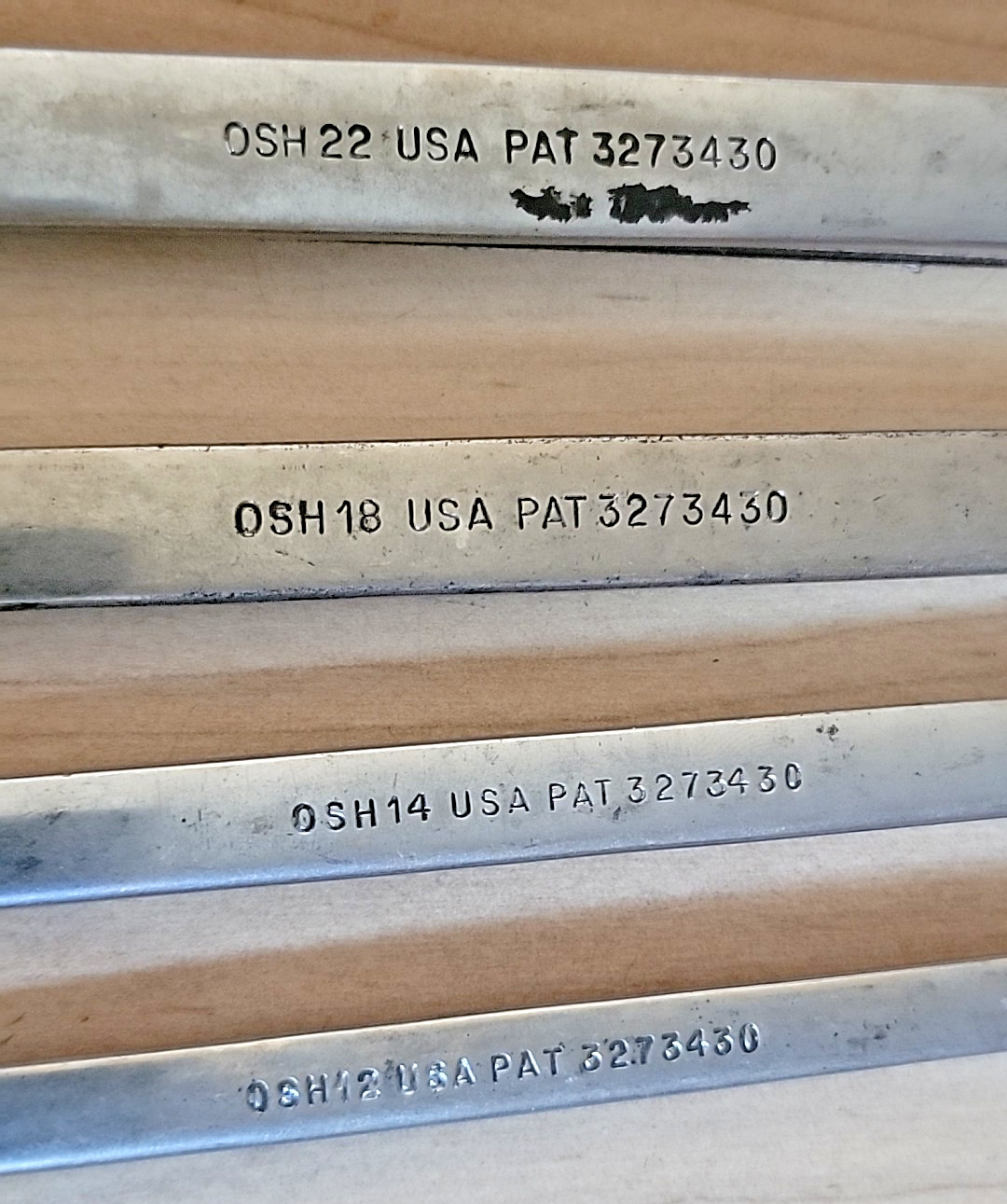 Snap-On Wrenches Combination SAE OEX & OSH 7/8 3/4 11/16 9/16 1/12 7/16 3/8 READ