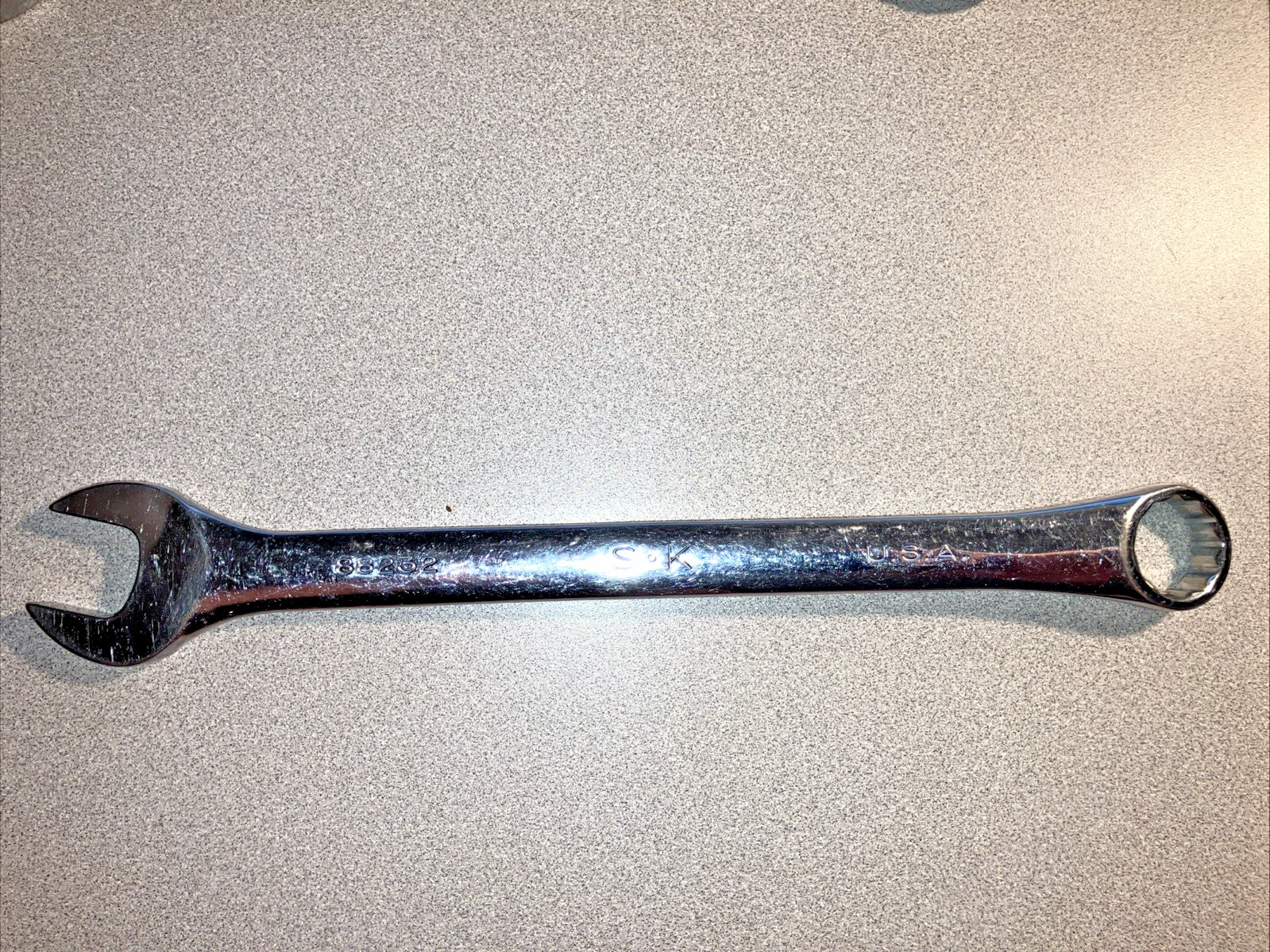 S-K Tools 1” 88232 12 Point Polished Chrome Combination Wrench USA