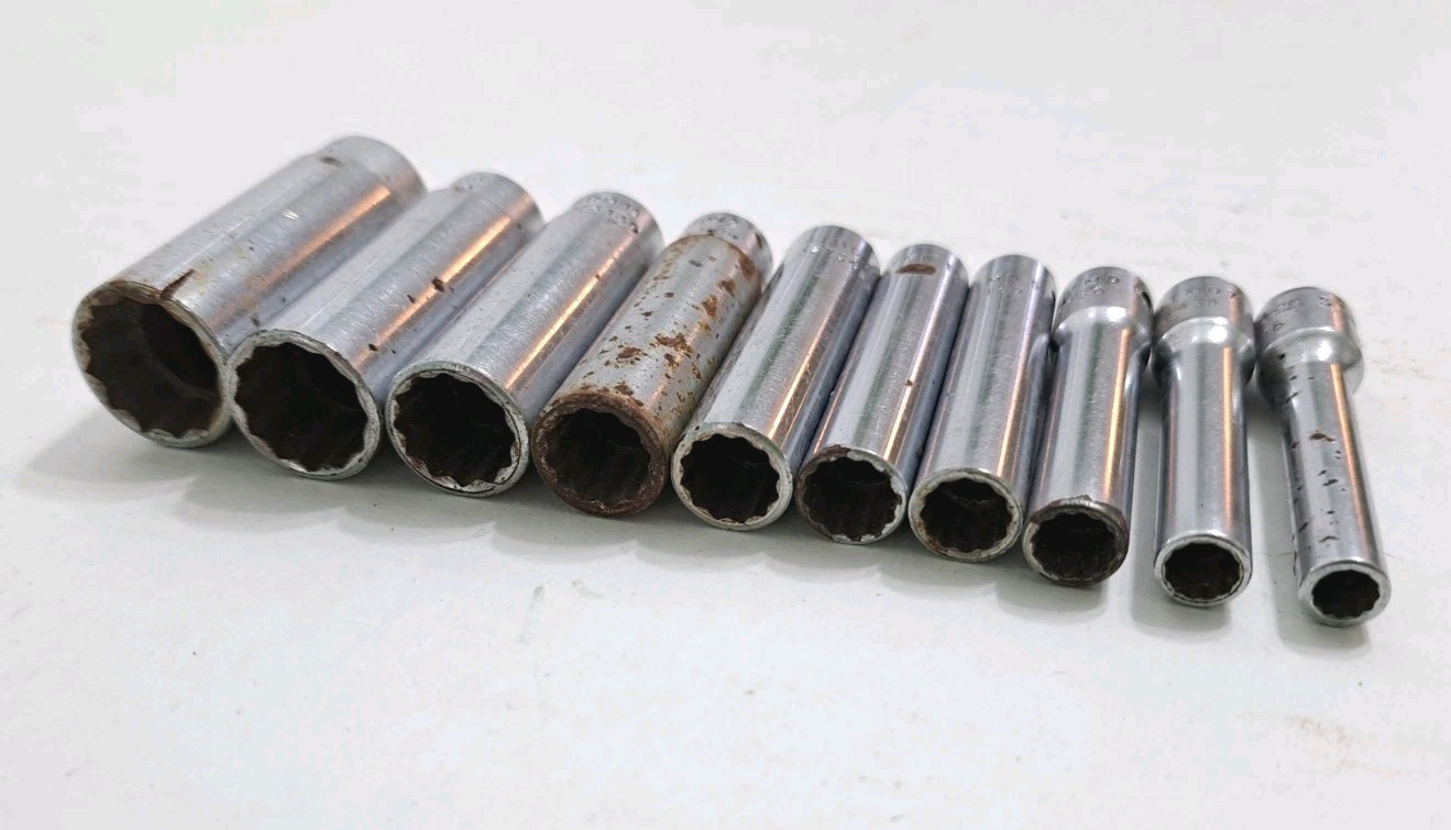 Snap On STMD Long Reach Sockets 9/16 1/2 7/16 3/8 11/32 5/16 9/32 1/4 7/32 3/16