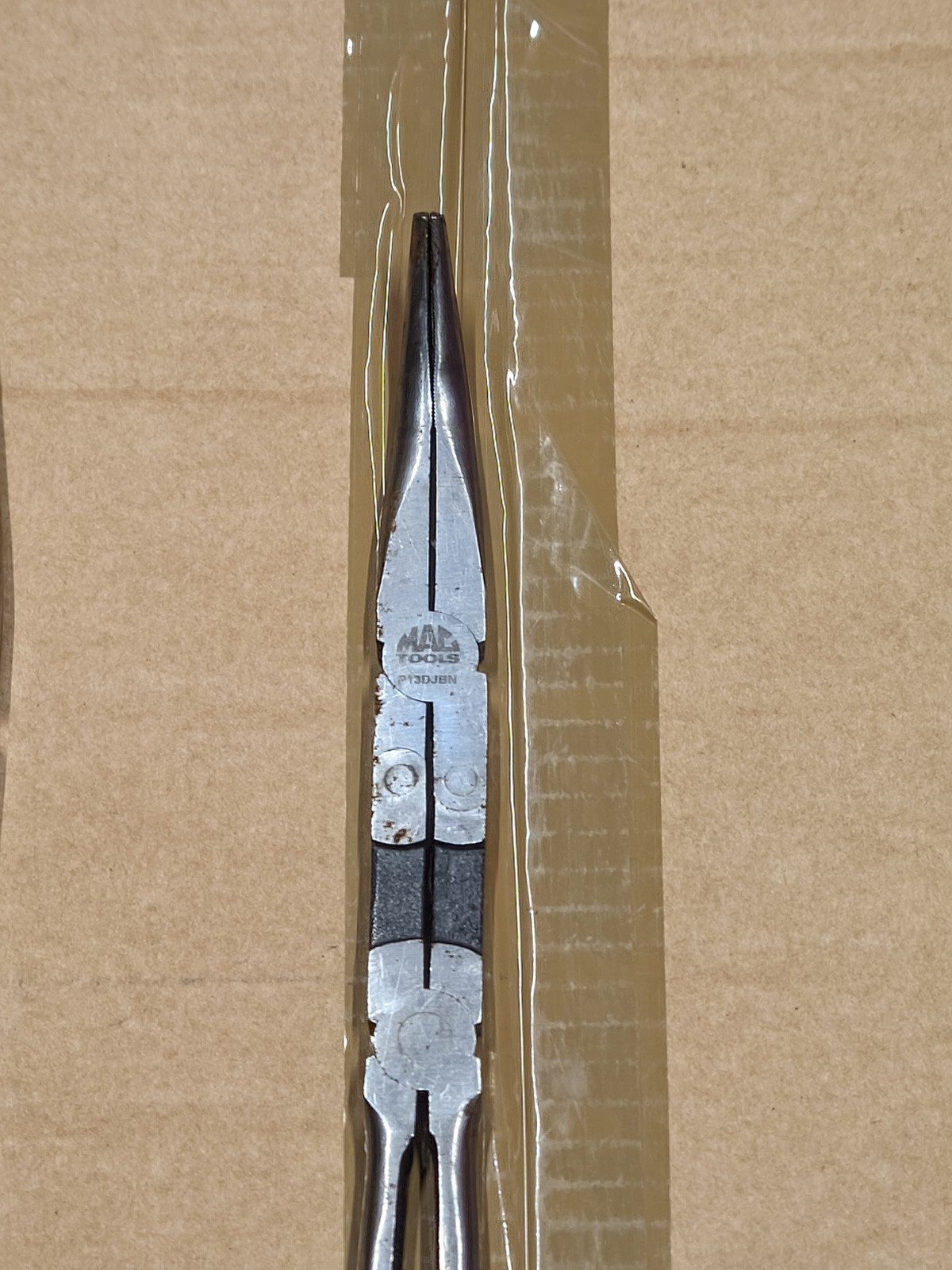 Lot of 3 MAC Tools Long Reach Pliers Needle Nose Duck Straight Bent P13DJDB +