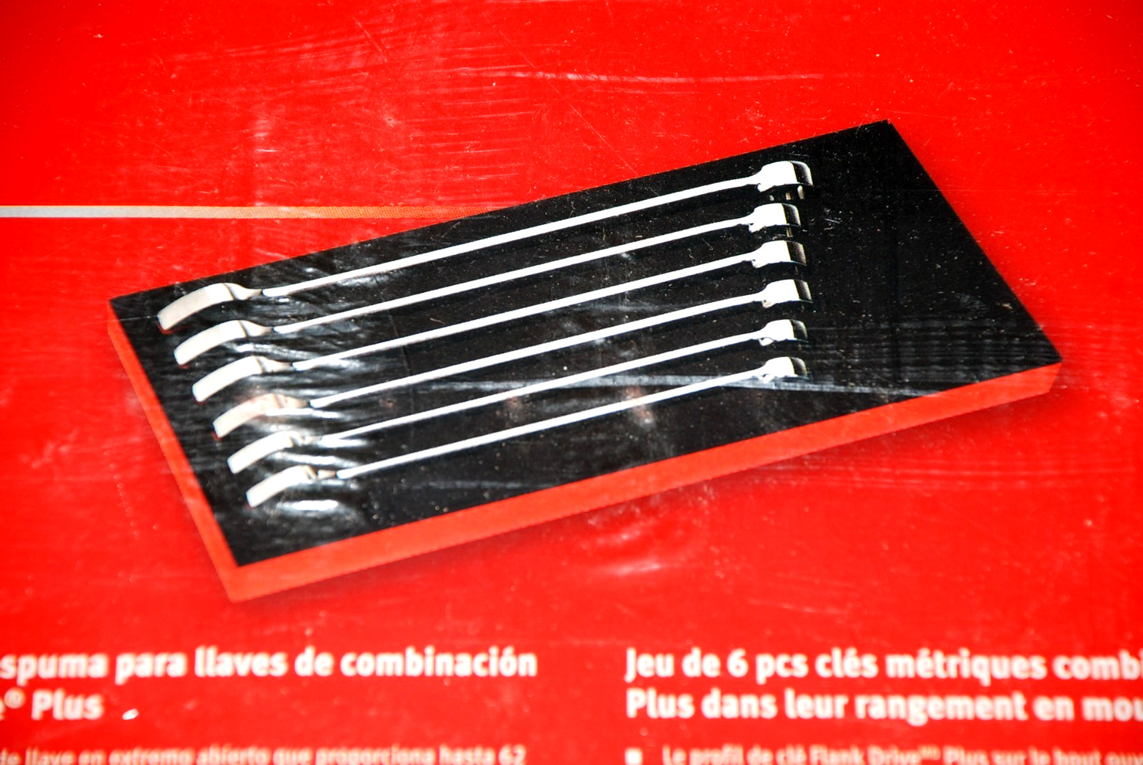 Snap-on NEW 6 Pc 12-Point Metric Flank Drive+ Combo Wrench Set with PRO-FI Foam