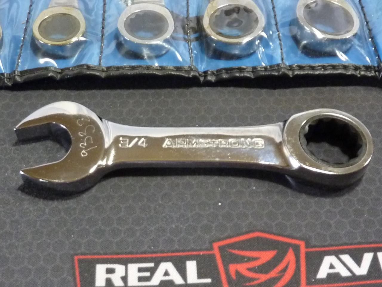 ARMSTRONG USA 7 PC. SAE STUBBY SHORT COMBO WRENCH SET 3/8″-3/4″ – FREE SHIP