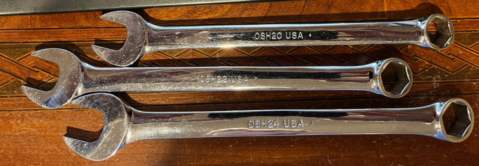 Vintage Snap-on OSH707 6 Point Combination Wrench Set 7-Piece 3/8″-3/4″