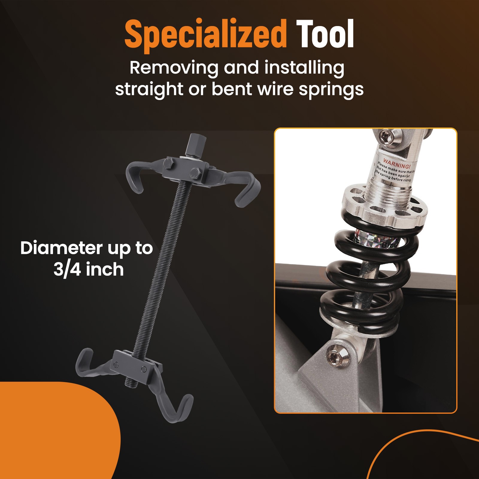 Coil Spring Compressor Internal Coil Strut Remover Installer Suspension Tool Kit