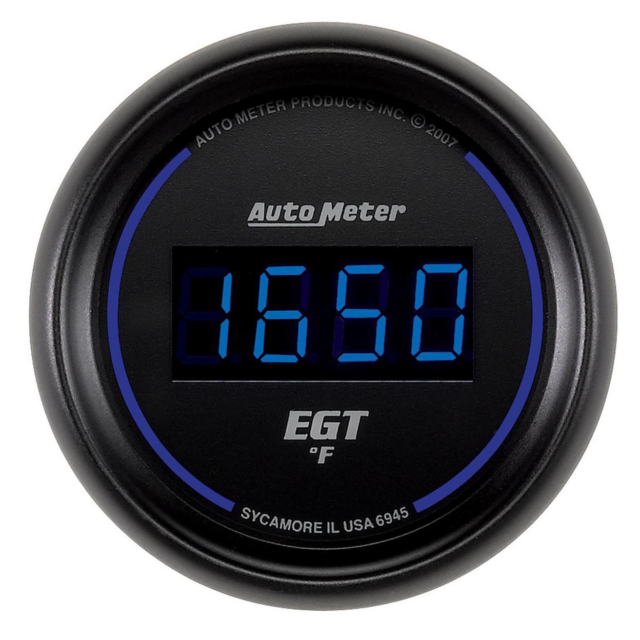 AutoMeter GAUGE, PYROMETER (EGT), 2 1/16″, 1600 Degrees F, DIGITAL, BLACK DIAL*2