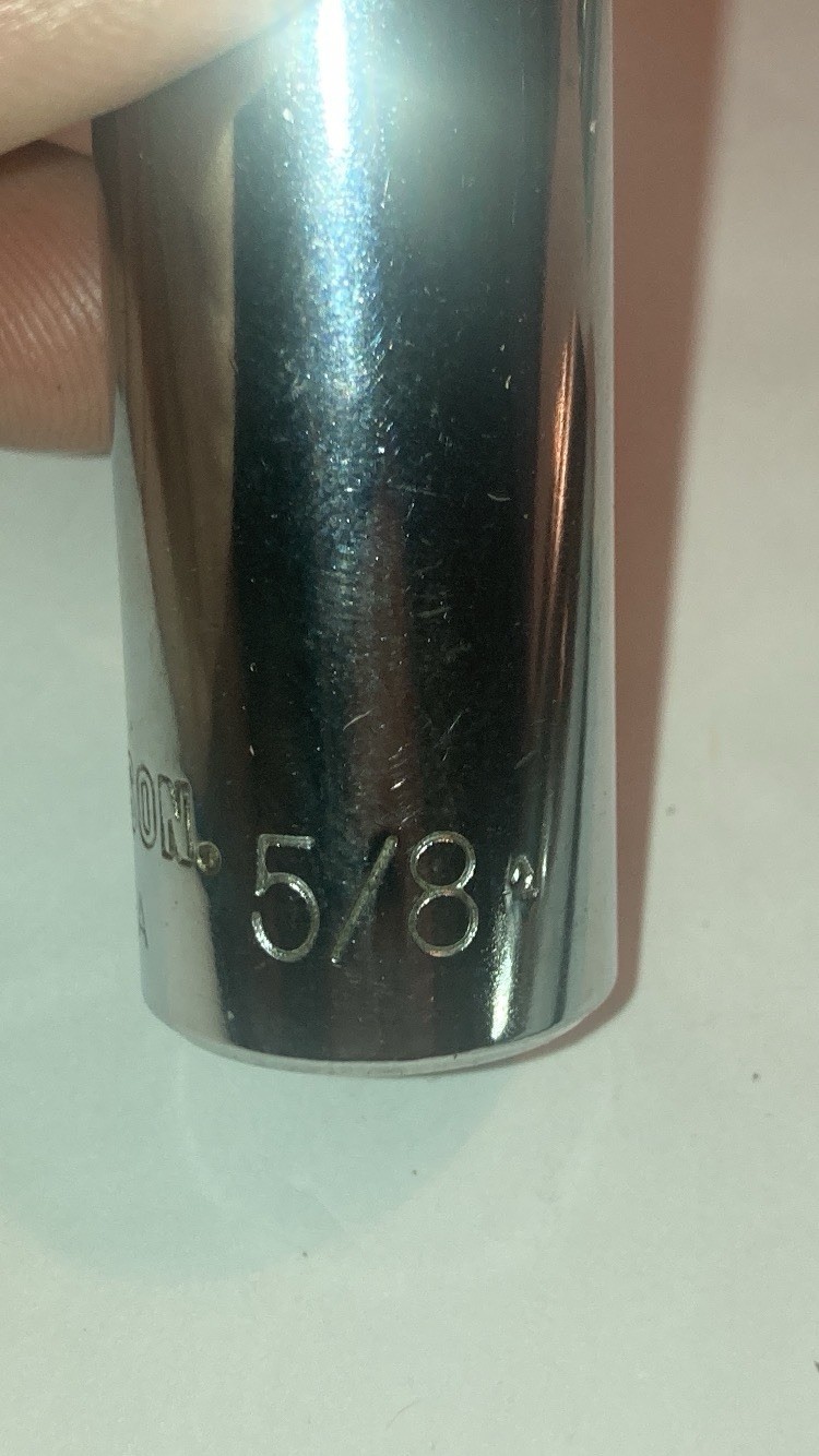 Harley Davidson Socket 3/8 Dr Deep Set Of 6- 5/8 Plug, 5/8, 9/16, 1/2, 7/16, 3/8