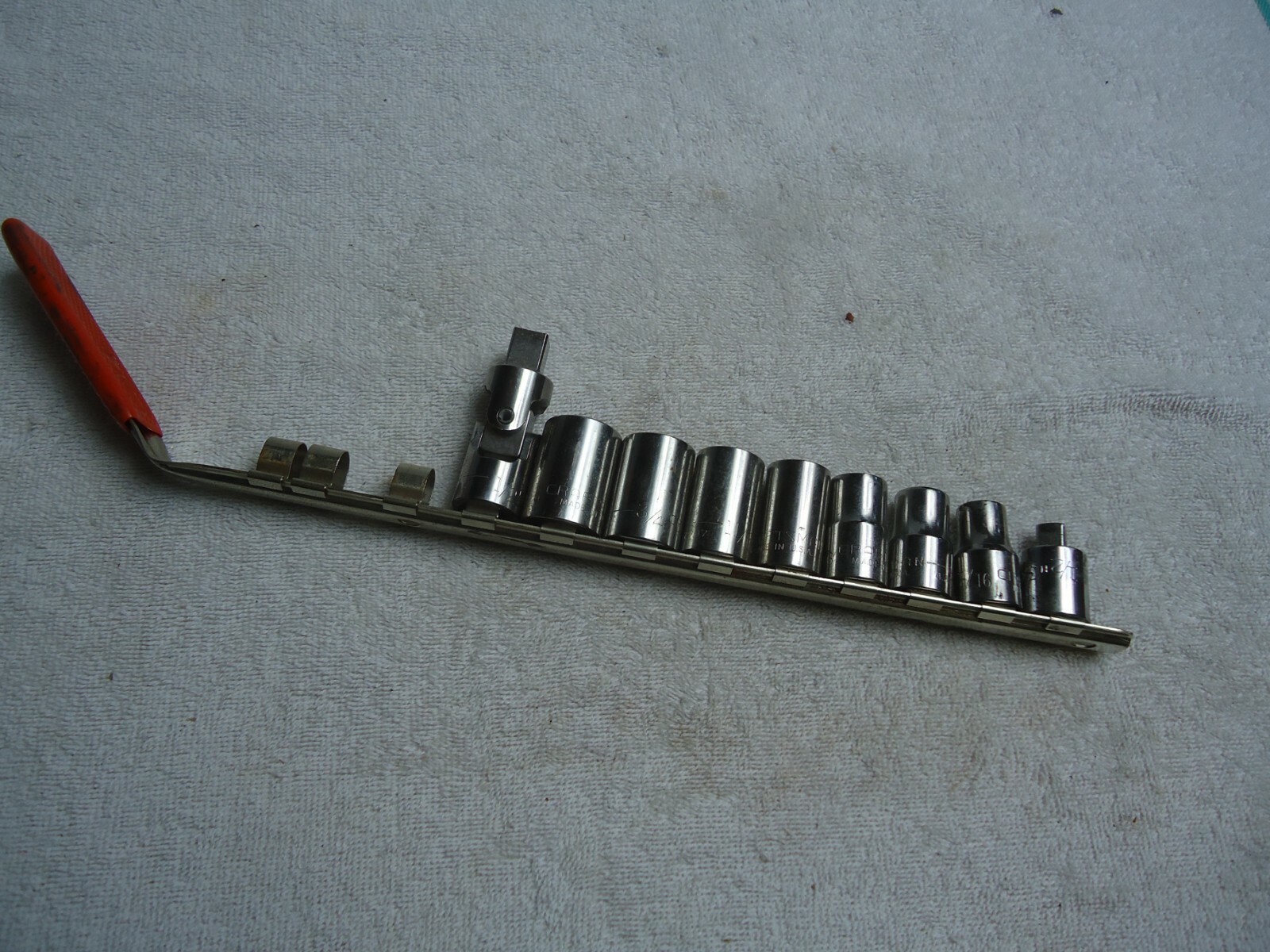 Craftsman 7 Piece Socket Set 1/2” Drive 12 pt “G” 7/16 To 13/16 + ADAPTER WOBBL