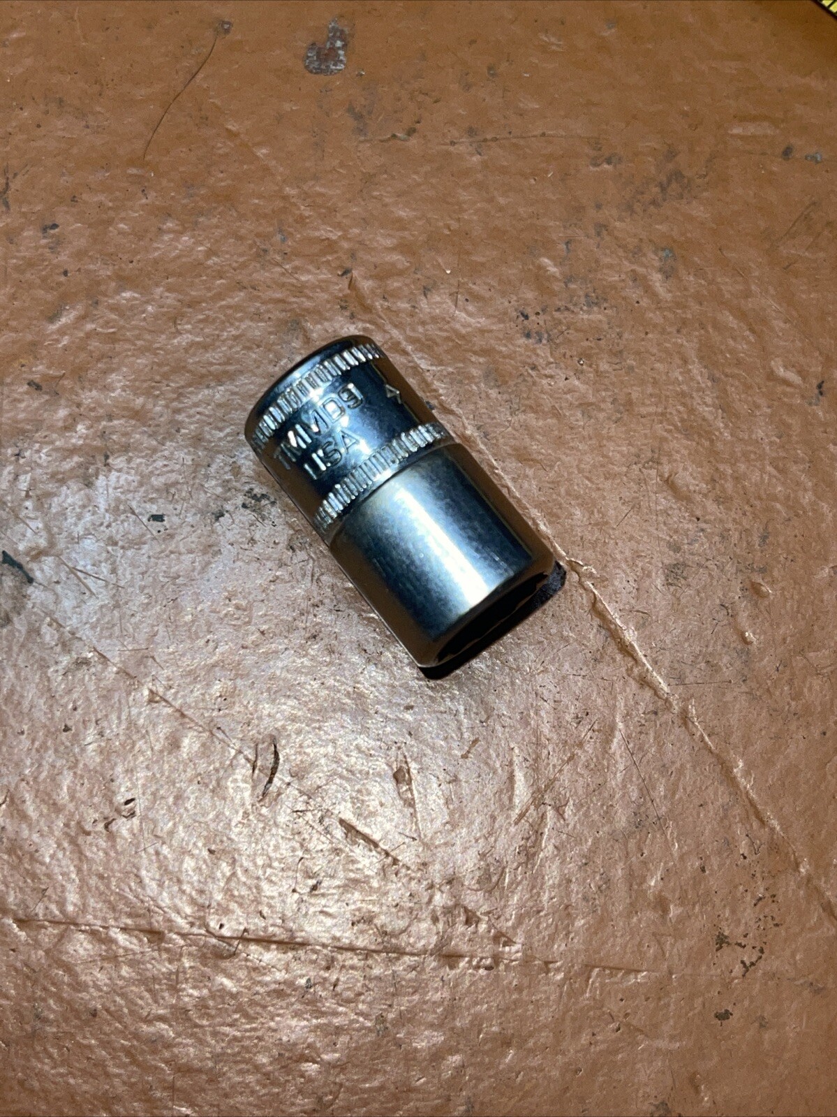 Snap on USA TMM09 9 MM Metric 1/4” Drive 12 Point Socket