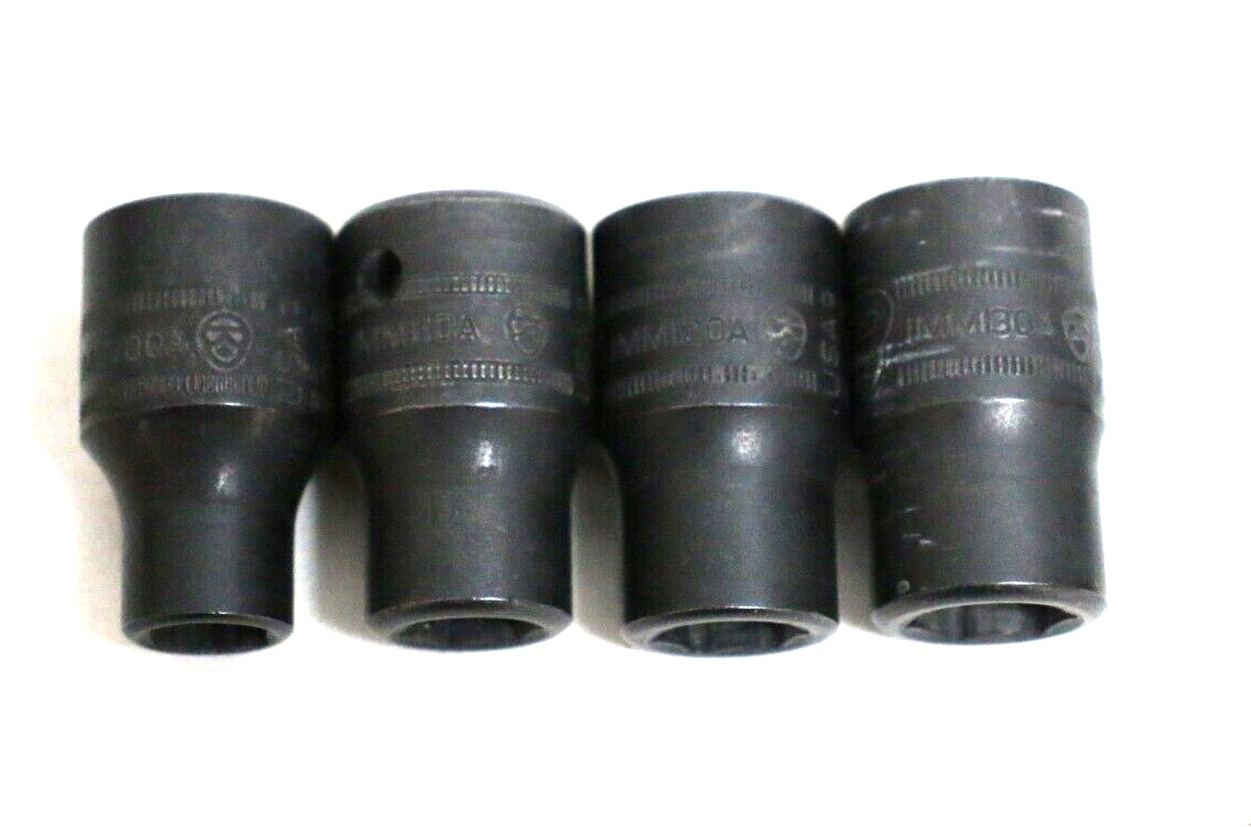 Snap-On IMM220 IMM210 IMM200 1/2 6PT metric shallow impact socket LOT OF 13