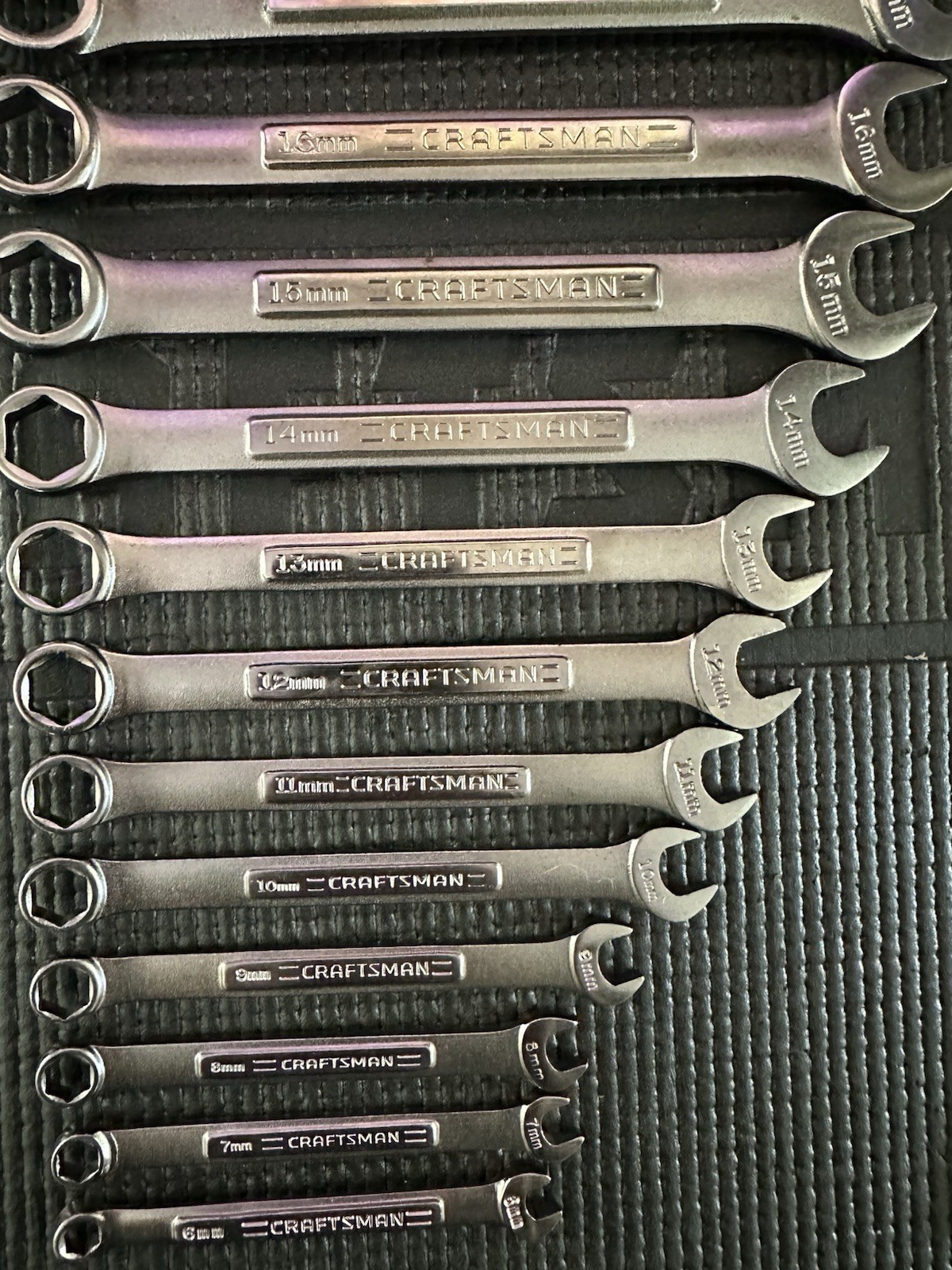 Craftsman USA 14pc METRIC 6pt VA Combination Wrench Set 6mm – 19mm 44155