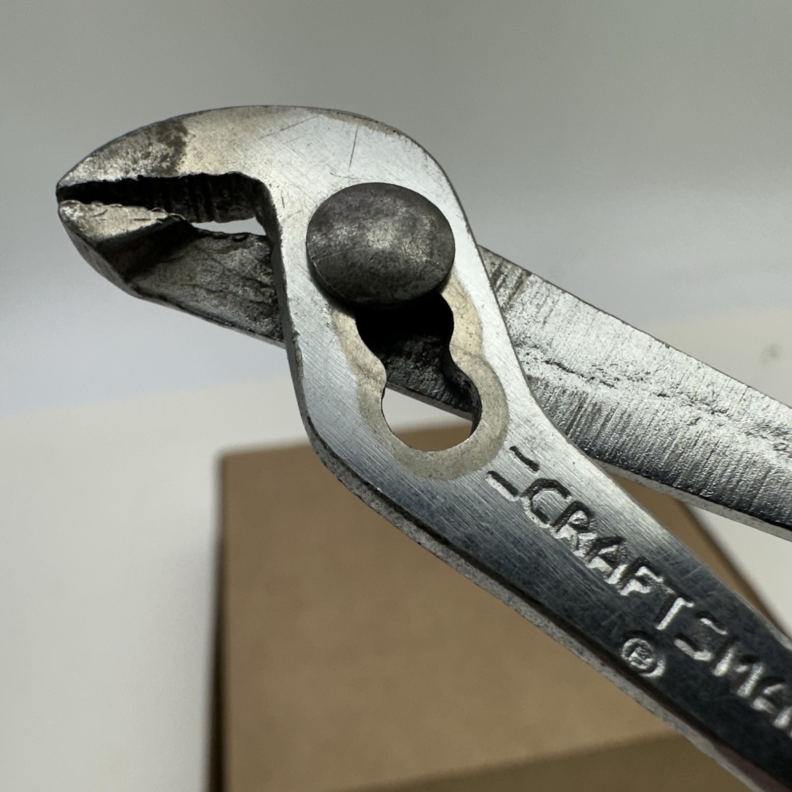 Vintage =CRAFTSMAN= Circle P ℗ Mini Adjustable Slip Joint Ignition Pliers 5″ USA