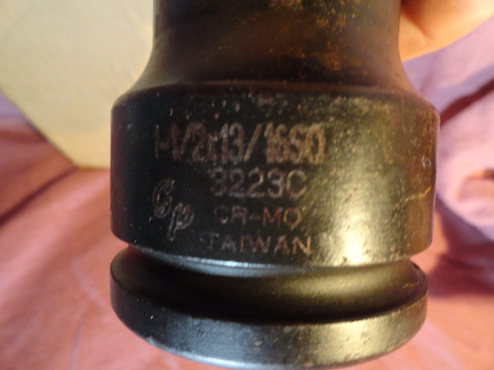 GP GREY PNEUMATIC 1″ DRIVE 1-1/2″ x 13/16″ USED IMPACT SOCKET GOOD CONDITION