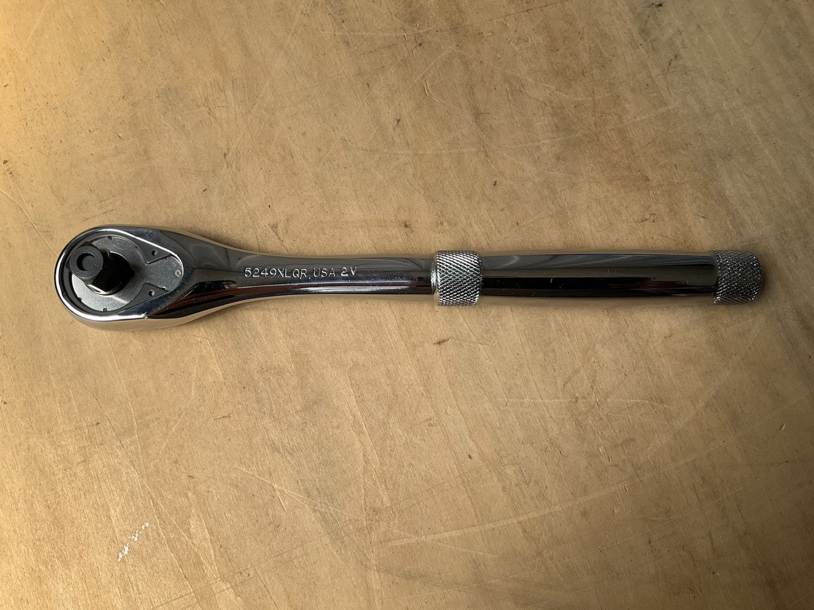 Proto J5249XLQR Quick-Release Pear Head Ratchet 3/8″ Drive 8-1/2″