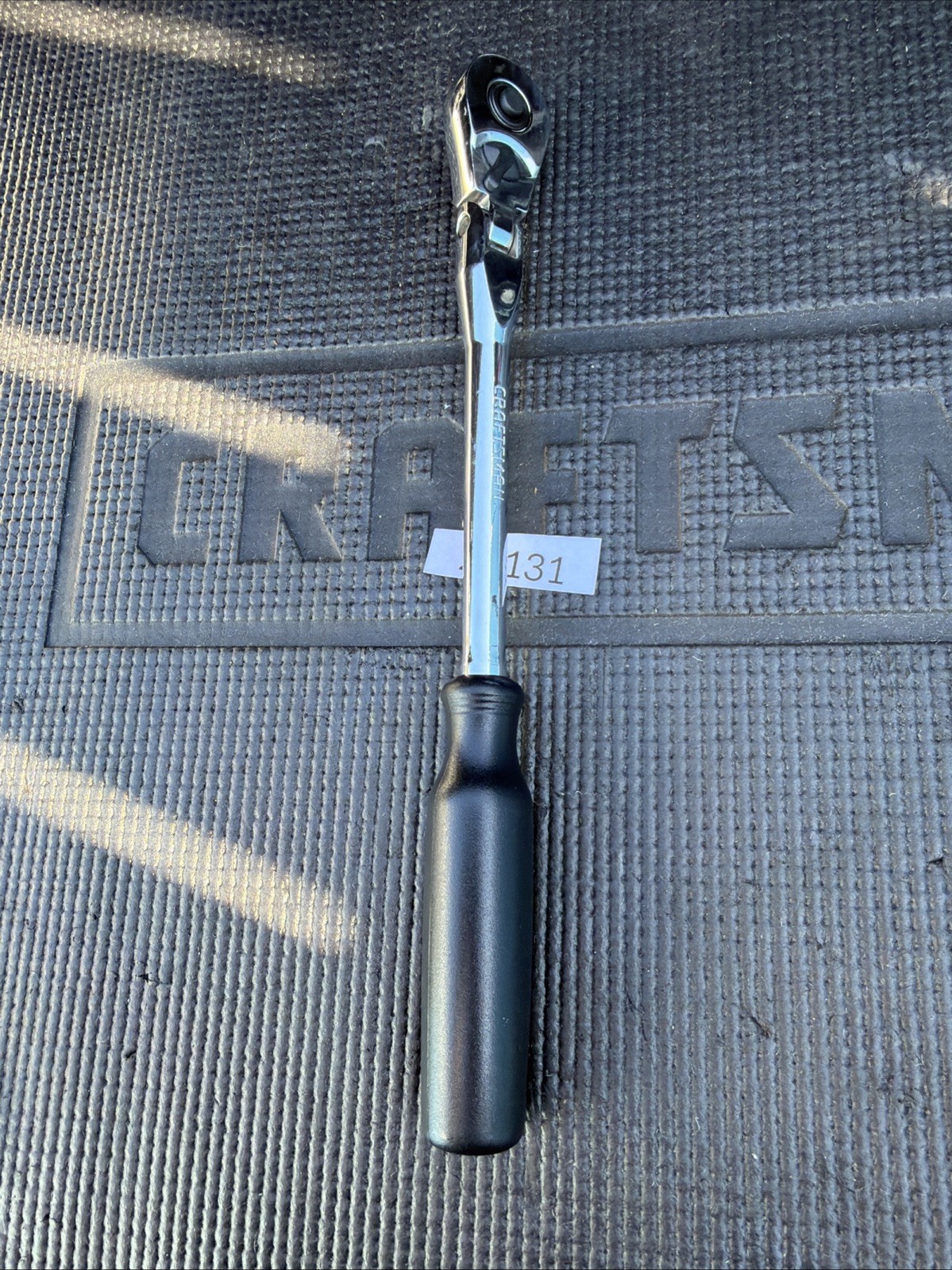 Sears Craftsman 12″ Flex Head Ratchet 3/8″ Drive Black 44836 Ergonomic USA Nos