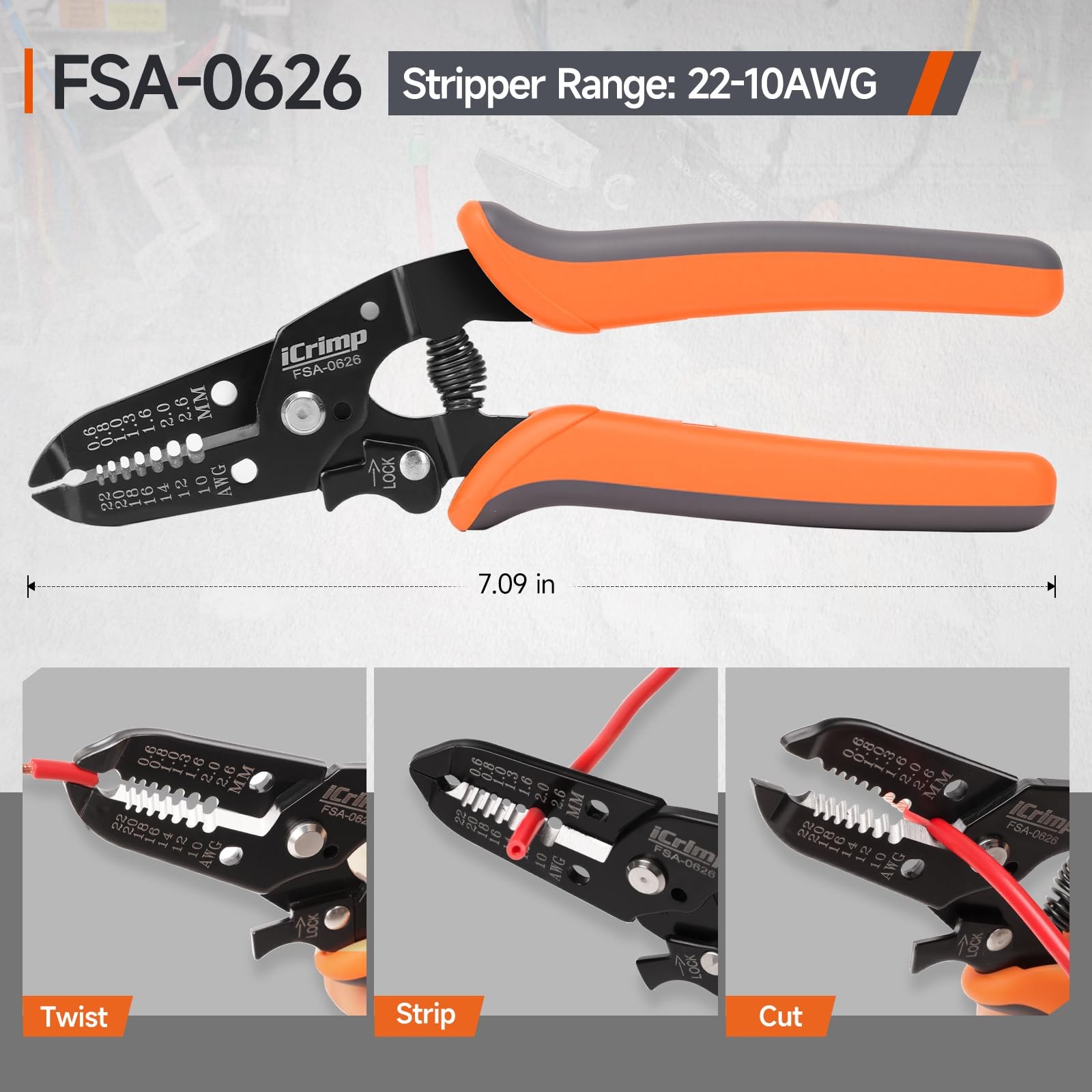 Ratcheting Crimping Tool Set 8PCS Quick Exchange Jaw Heat Shrink Open Non-Insula