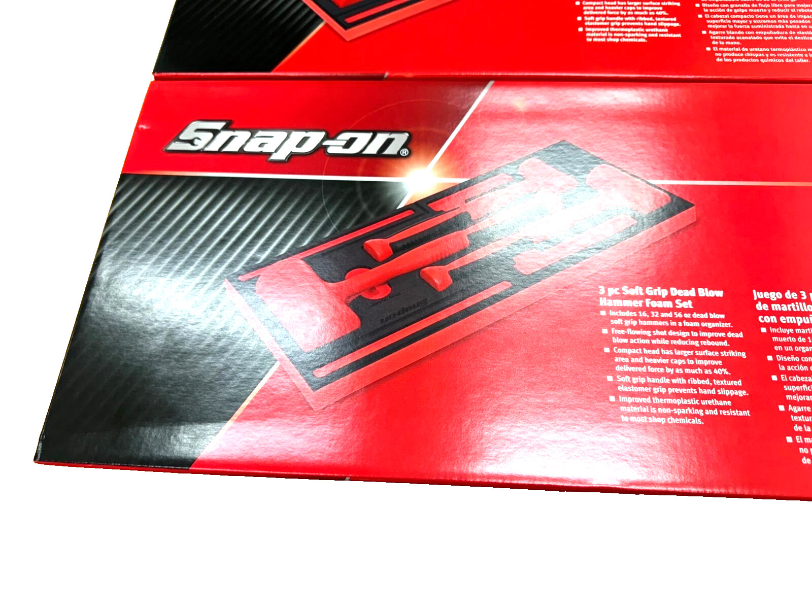 New Snap-on™ HBFE6FR 16 20 24 32 48 56 oz 6-pc Red Dead Blow Hammer Foam Set