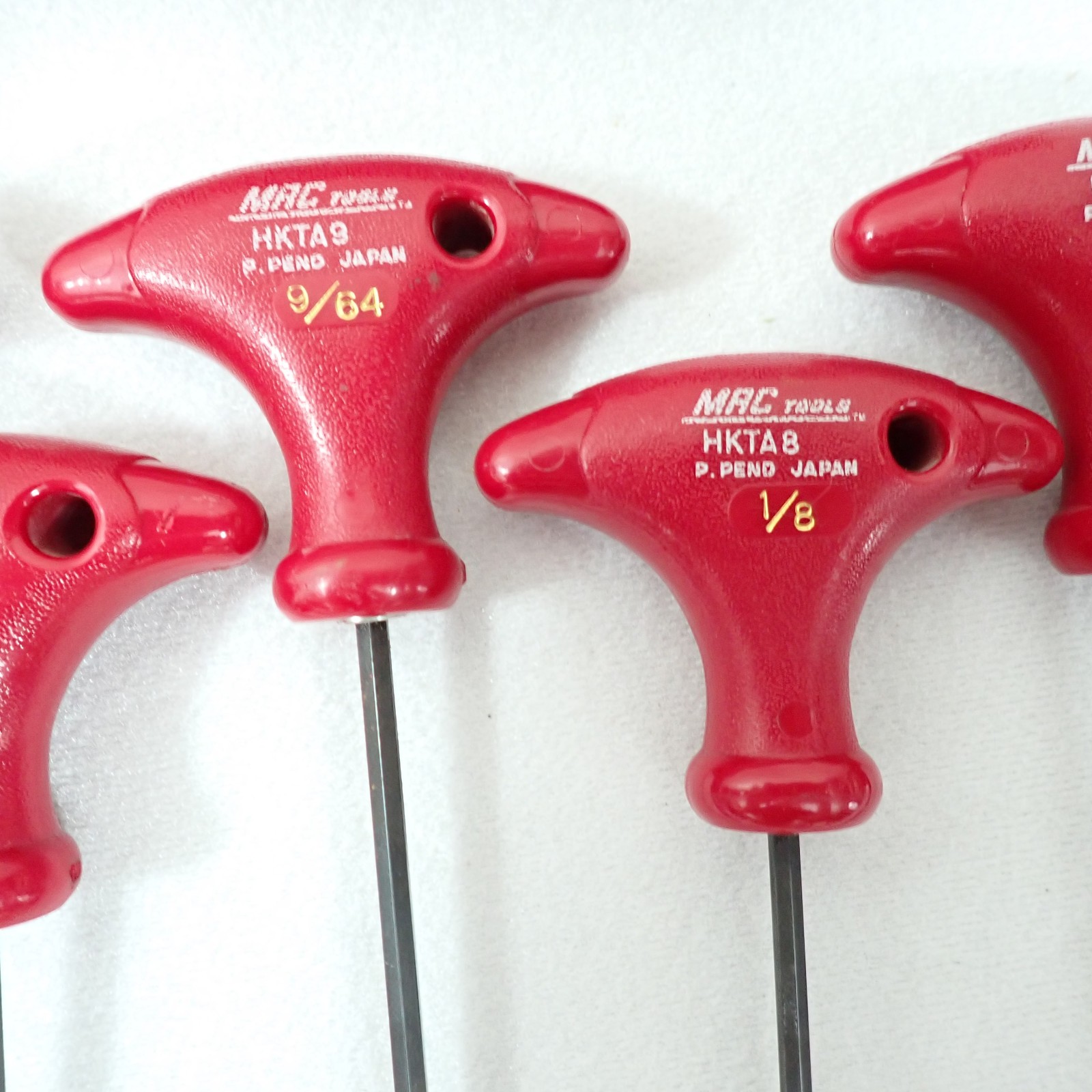 Mac Tools HKTA SAE T-Handle Hex Allen Wrench 10 pc Set 3/32″-3/8″ w/Red Rack