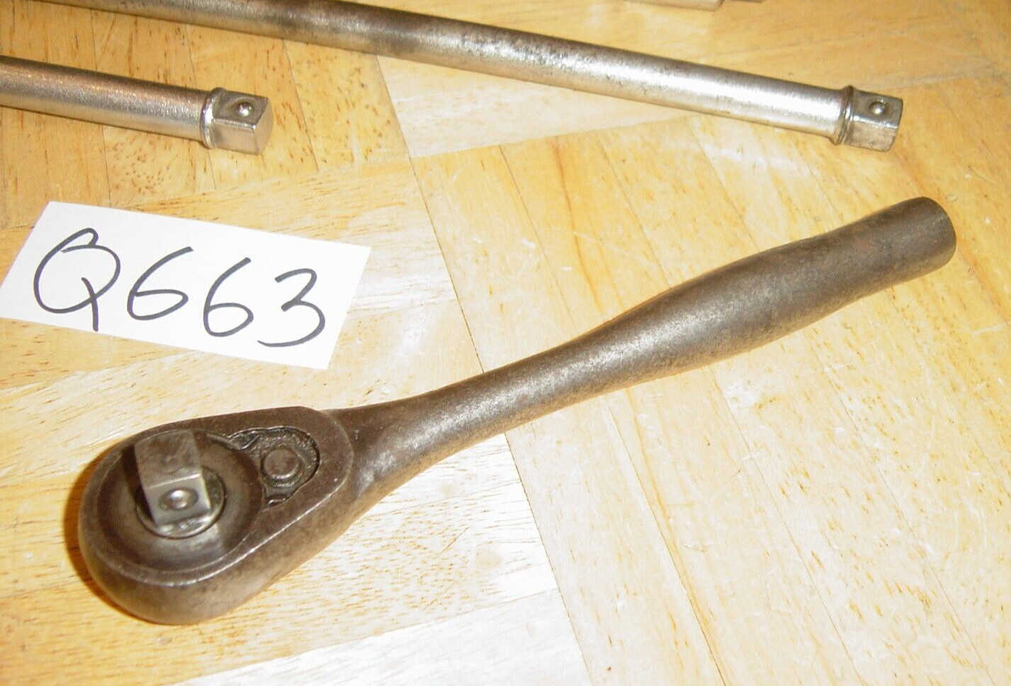 CORNWELL TOOLS 5 PIECE 3/8 DRIVE RATCHET + 3 EXTENSIONS & A 9 INCH BREAKER BAR