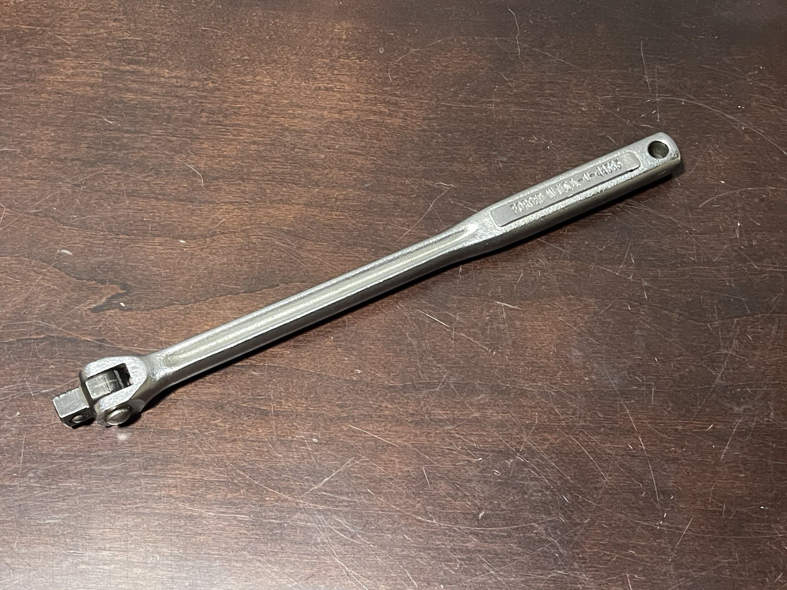 Vintage Craftsman 3/8 inch drive flex head breaker bar, -V- 44363 Forged in USA