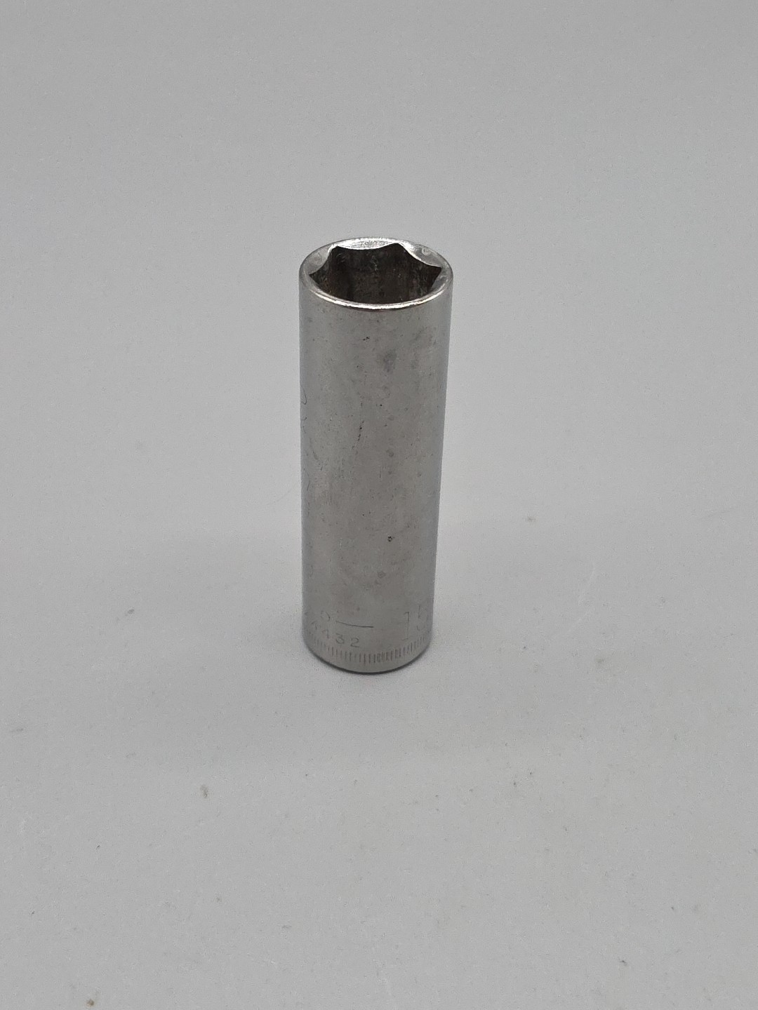 Craftsman Tools 15mm 6 Point Deep Chrome Socket 3/8″ Drive G-44432 USA