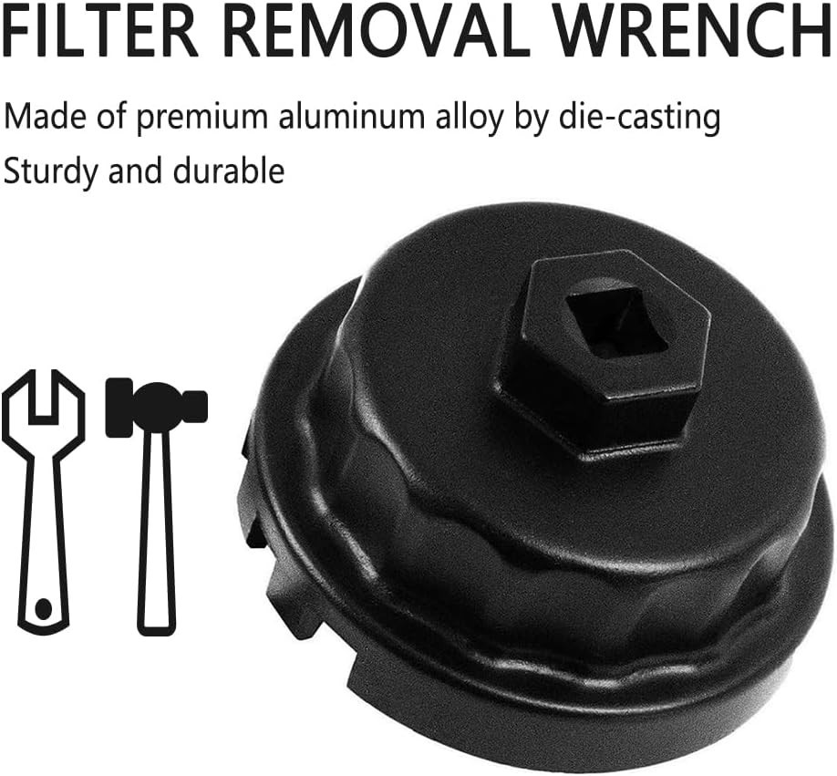 Heavy Duty 64mm Oil Filter Wrench – Compatible with Toyota & Lexus Models