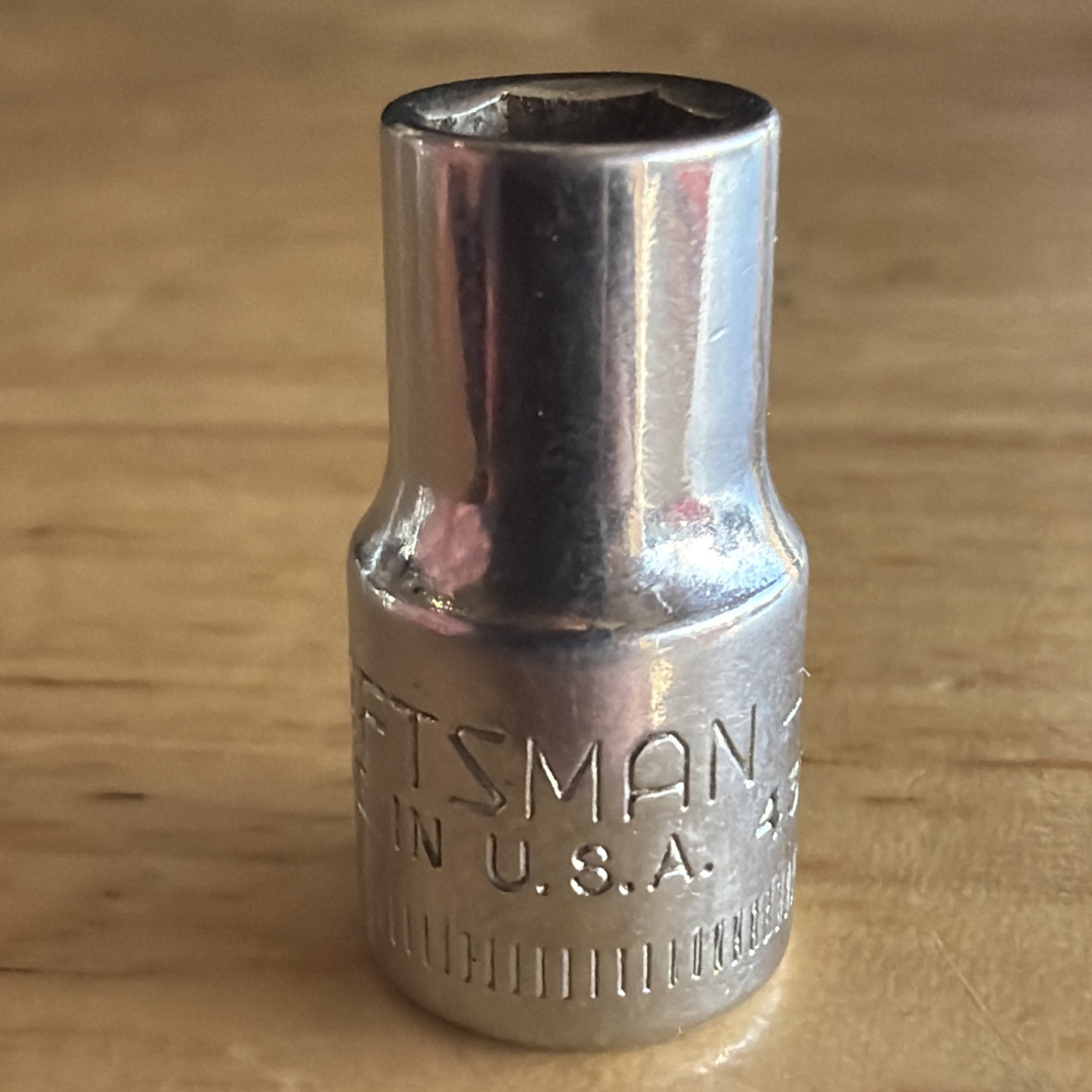 Craftsman 6mm Shallow Socket 1/4″ Drive 6 Point V Series 43502 Made in USA