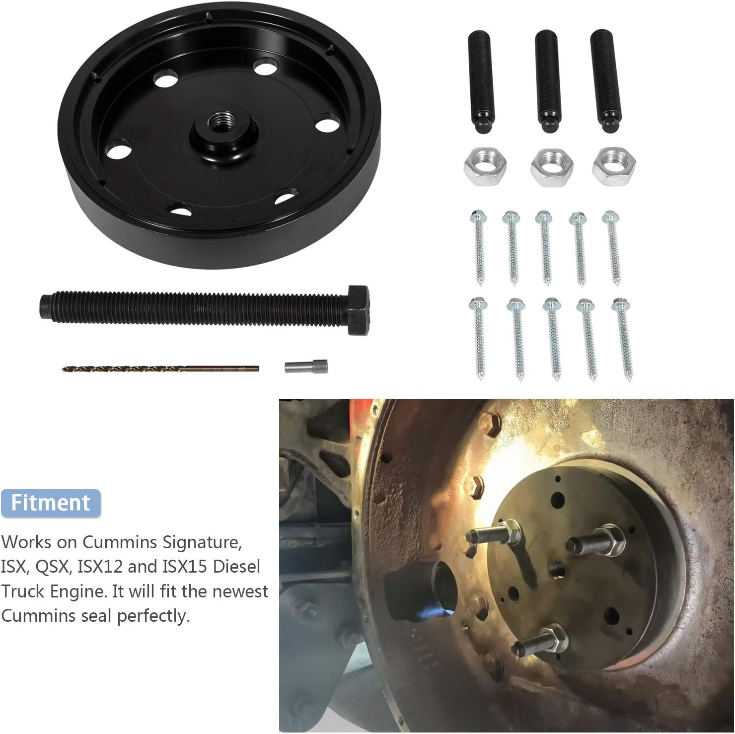 3164780 Rear Seal Wear Sleeve Installer Remover Tool for Cummins ISX15 ISX12🏆