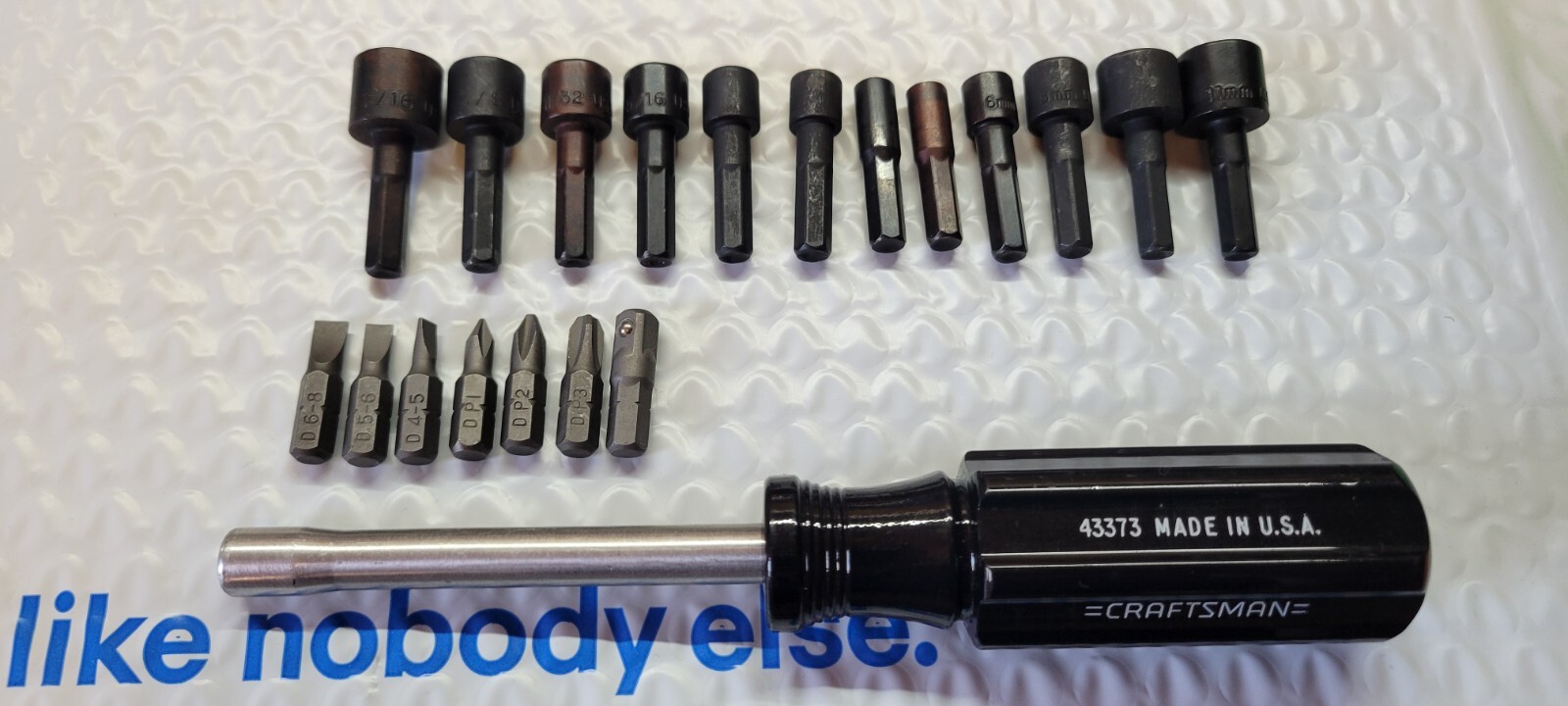 NEW Craftsman 43373 Magnetic Bit Driver w/19 pc Bit Driver set