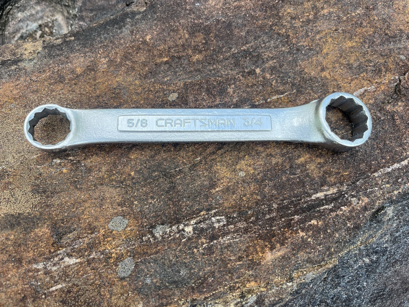 Two Craftsman 5/8″x3/4 & 1/2″x9/16″ Double Box End Wrenchs, 12-pt, Made in USA