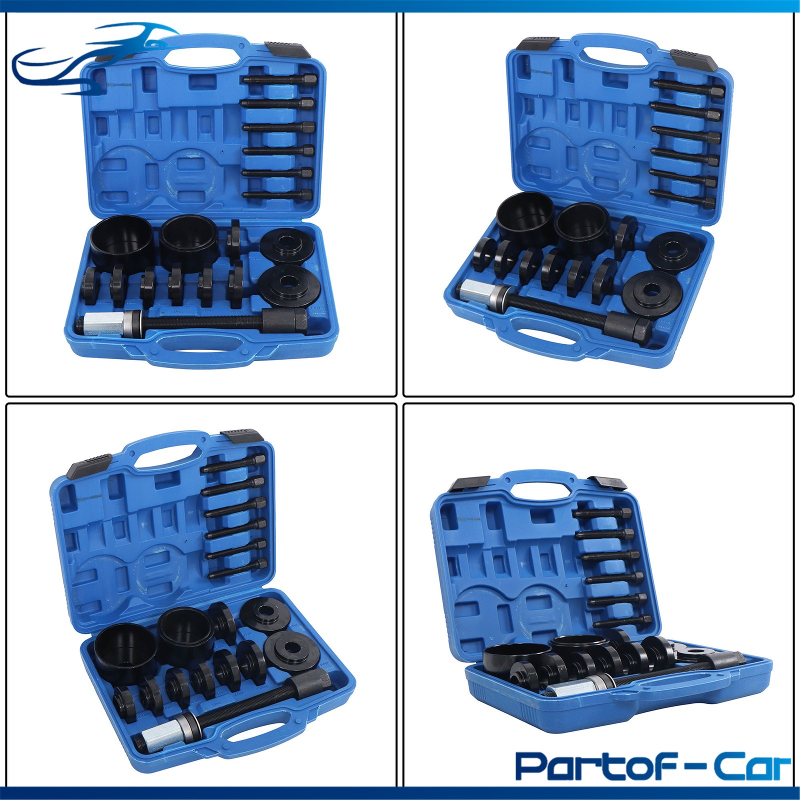 19PCS Front Wheel Drive Bearing Puller Set Hub Removal Tool Repair Kit Universal