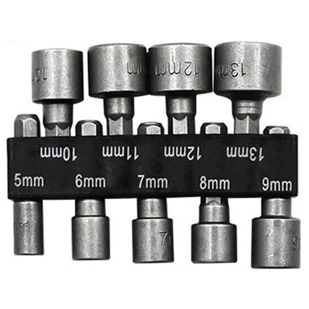 Heavy Duty Steel Screwdriver Nut Socket Bits Set for Woodworking Projects