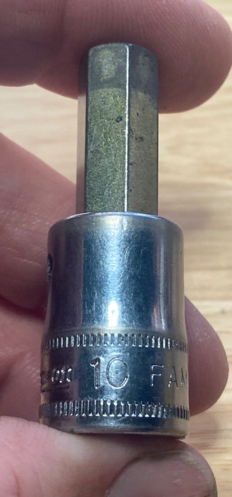 Snap on FAML10 3/8″ Drive Metric 10mm Hex Bit Socket Driver USA