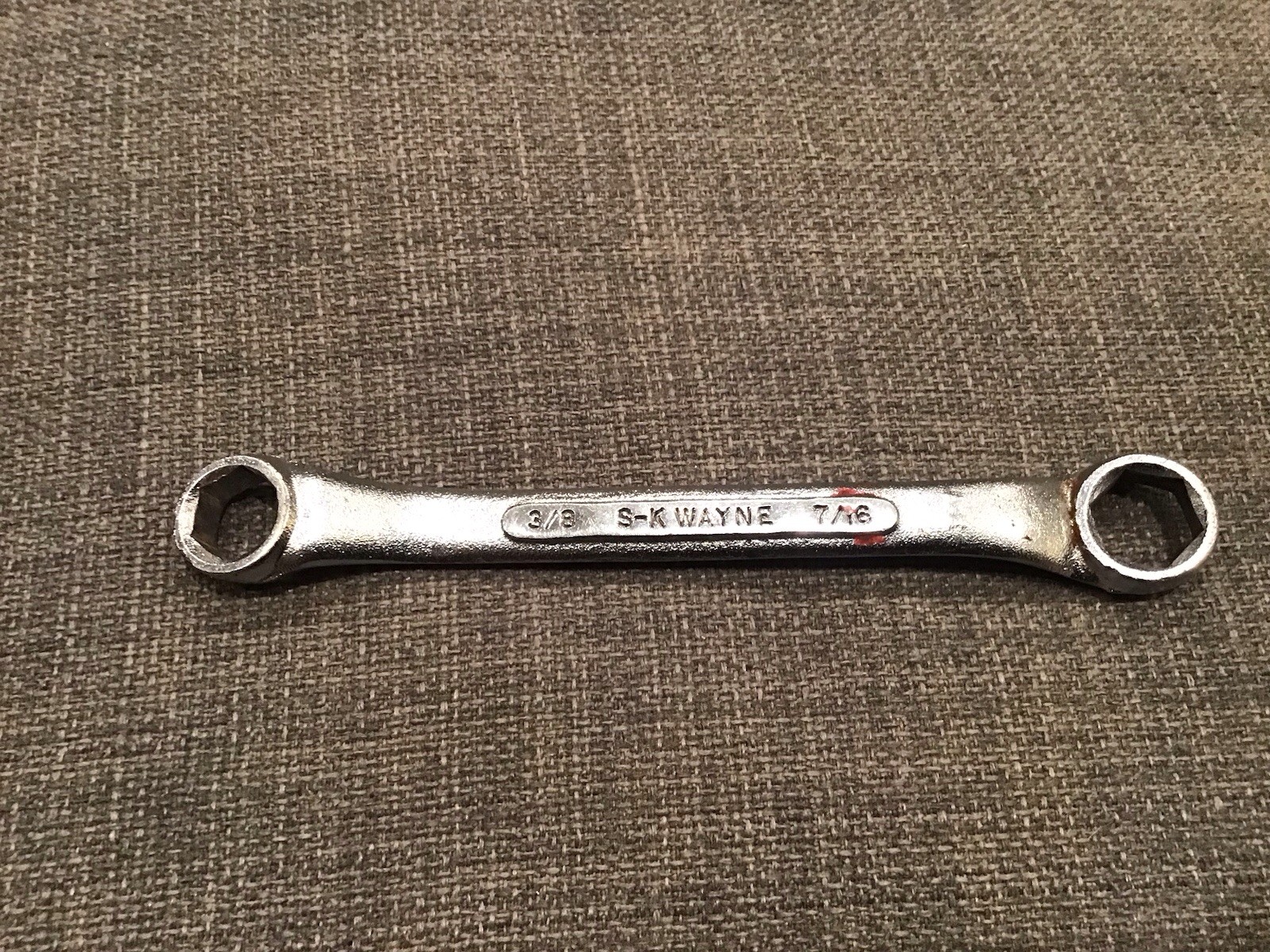 S-K TOOLS M-1214 DOUBLE BOX END WRENCH 3/8″ X 7/16″ – USA