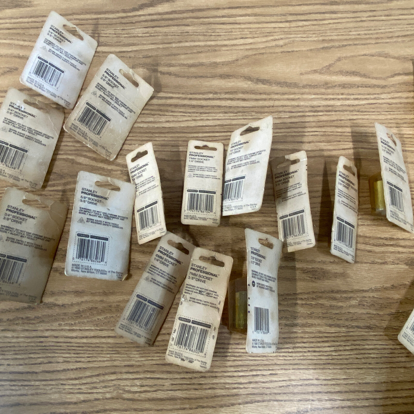 Vintage Stanley Professional Standard Metric Socket Tools Lot Bundle U.S.A.