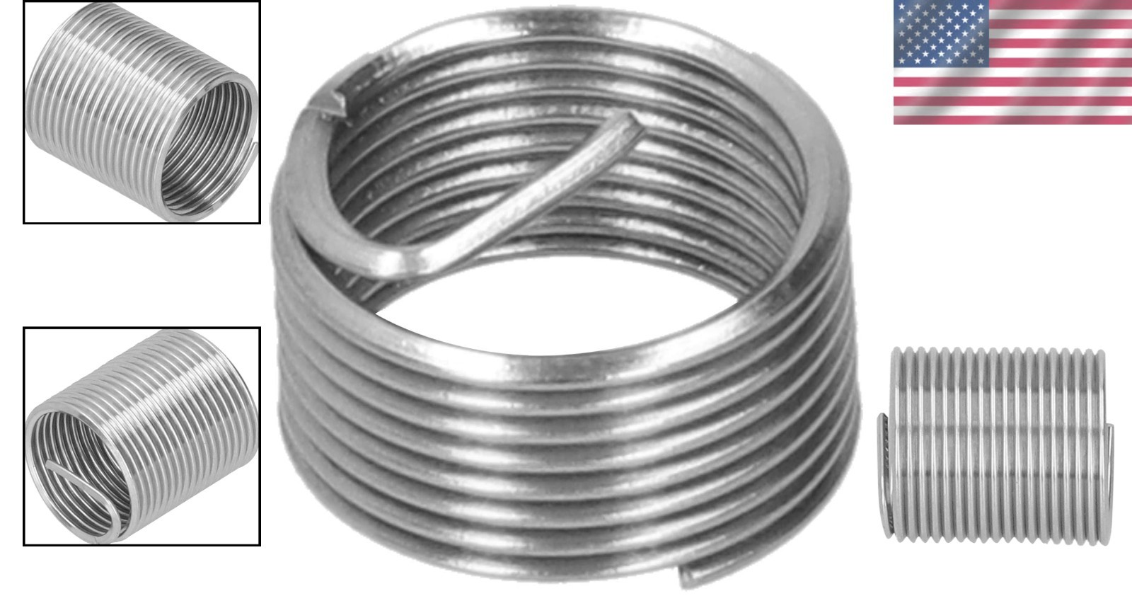 20 PCS Thread Repair Insert, M14 x 1.25 Helicoil Metric Thread Sleeves, Stain…
